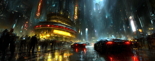 They Can Try to Break Me, But I'm Forged in Chaos — Sci-Fi Cityscapes, Robotic Relics and Cyber Shades