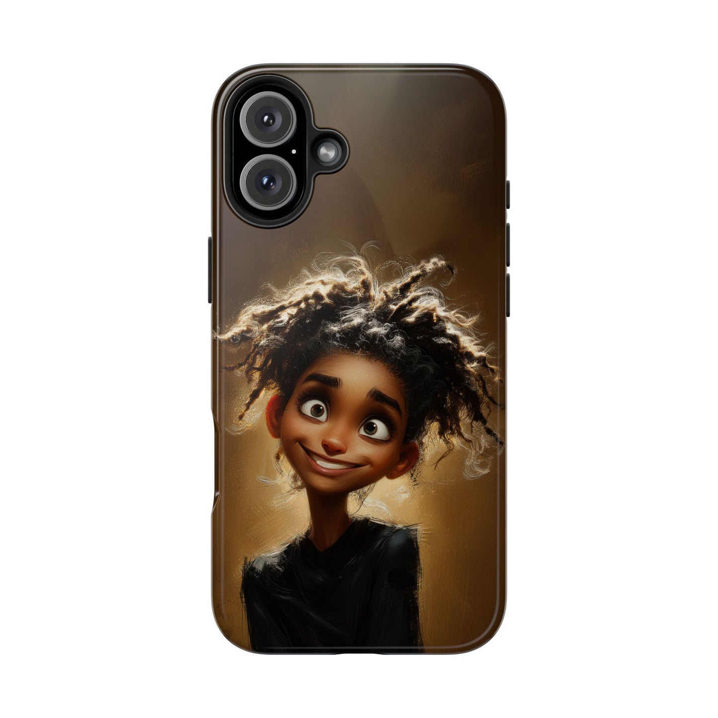 Whimsical Tough Phone Case with Playful Character Design