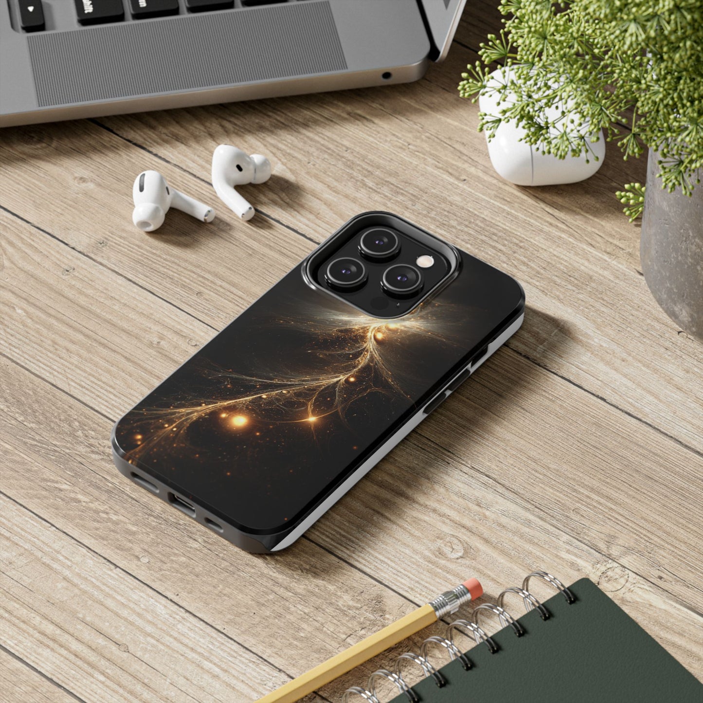 Cosmic Glow Tough Phone Case - Galaxy Design for Sci-Fi Lovers