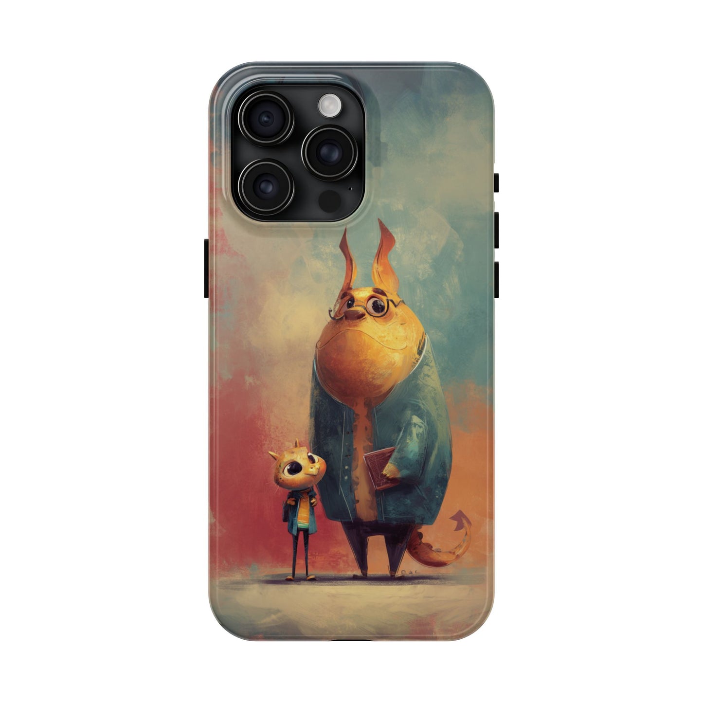 Animal Art Tough Phone Cases, Cute Character Phone Protector, Unique Cartoon Phone Cover, Fun Gift for Kids, Birthday or Holiday Present