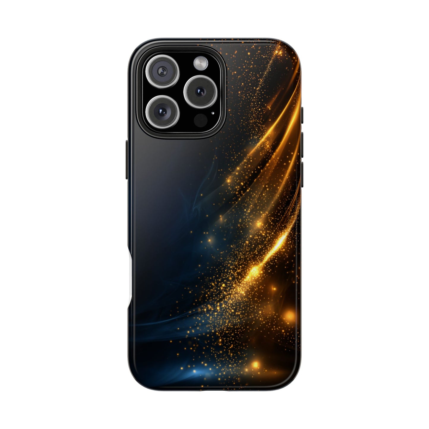 Galaxy Glitter Tough Phone Case - Shockproof Protection for iPhone
