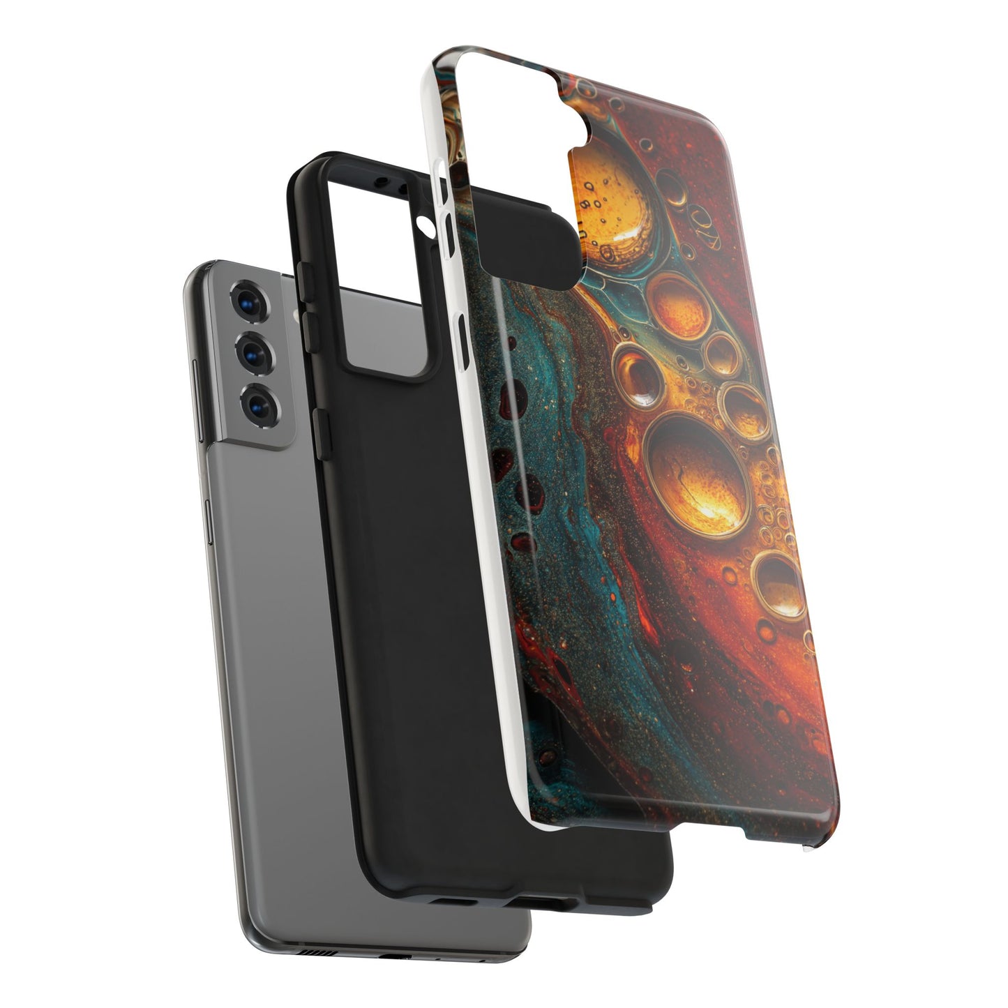 Abstract Art Tough Phone Case - Unique Colorful Design