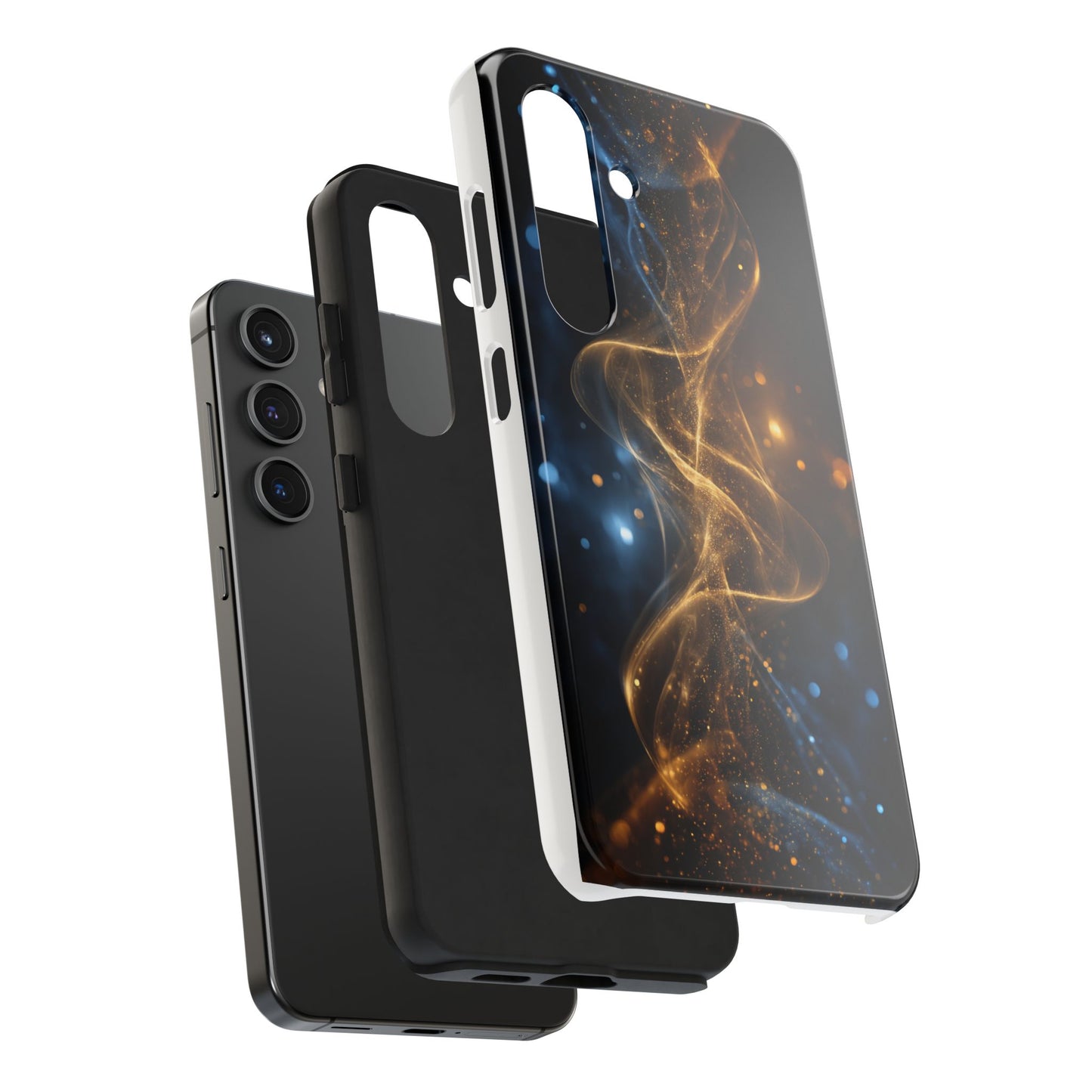 Stylish Tough Phone Cases with Sparkling Swirls Design