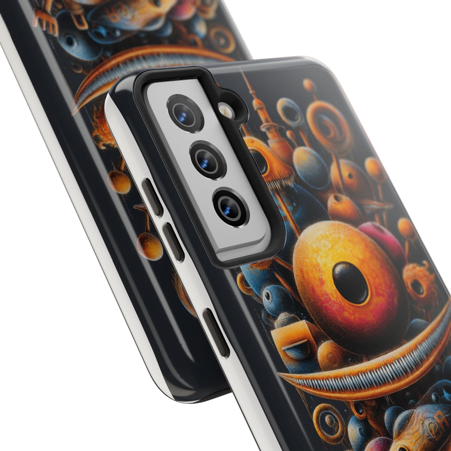 Unique Tough Phone Case with Abstract Art Design
