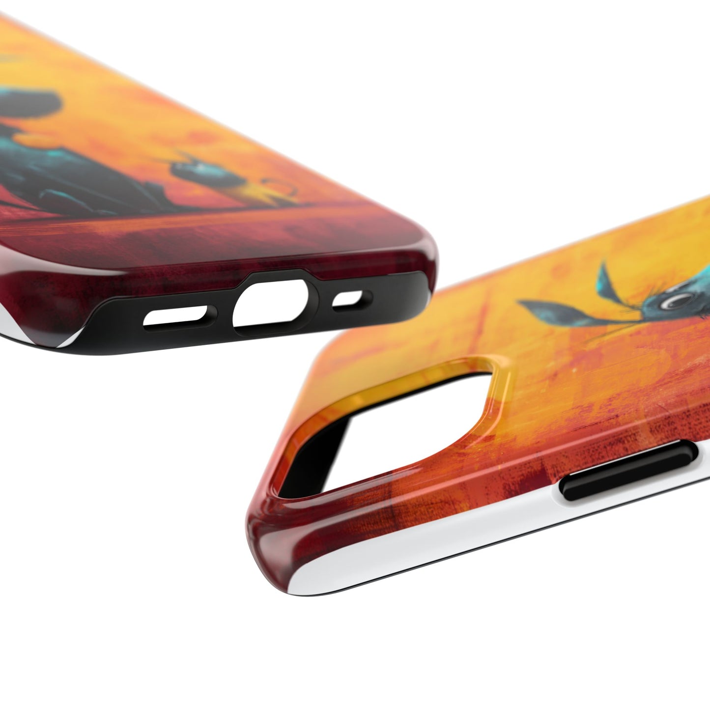 Colorful Dog & Cat Tough Phone Case – Fun Pet Lover Accessory