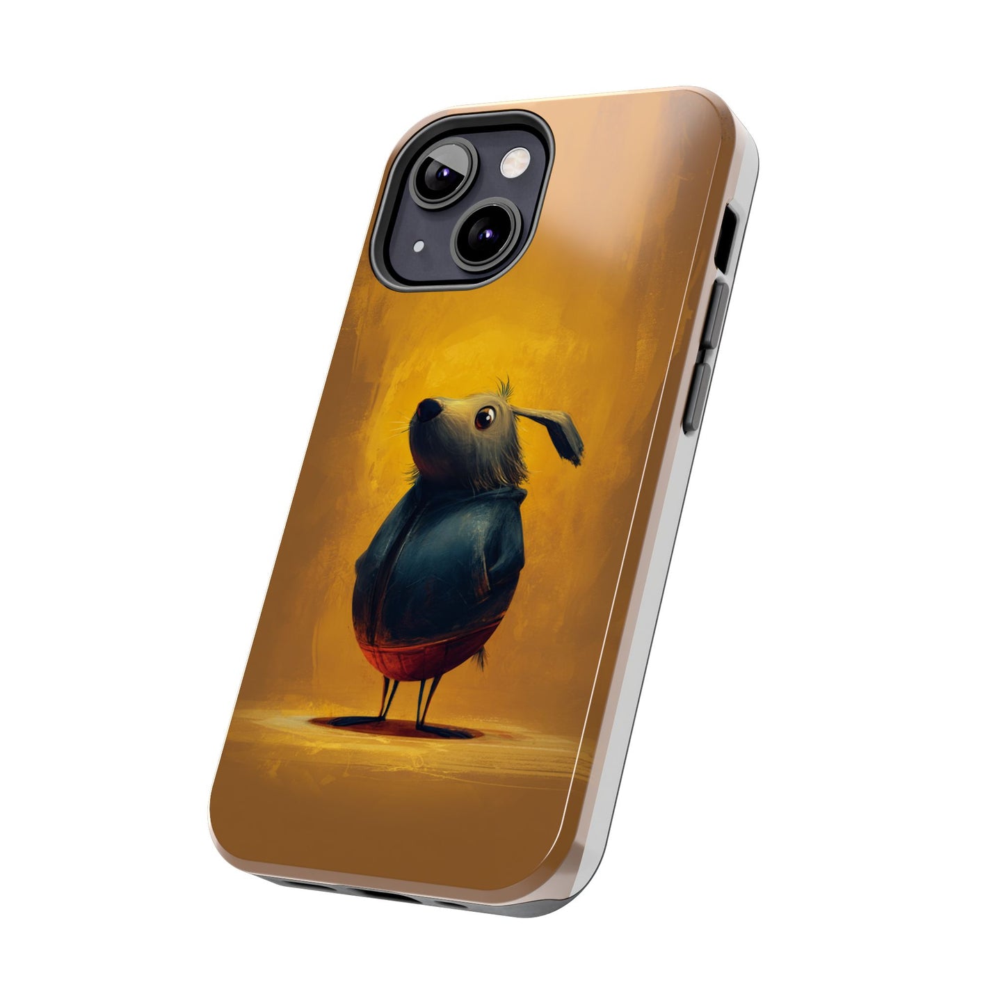 Whimsical Dog Art Tough Phone Case - Durable & Stylish