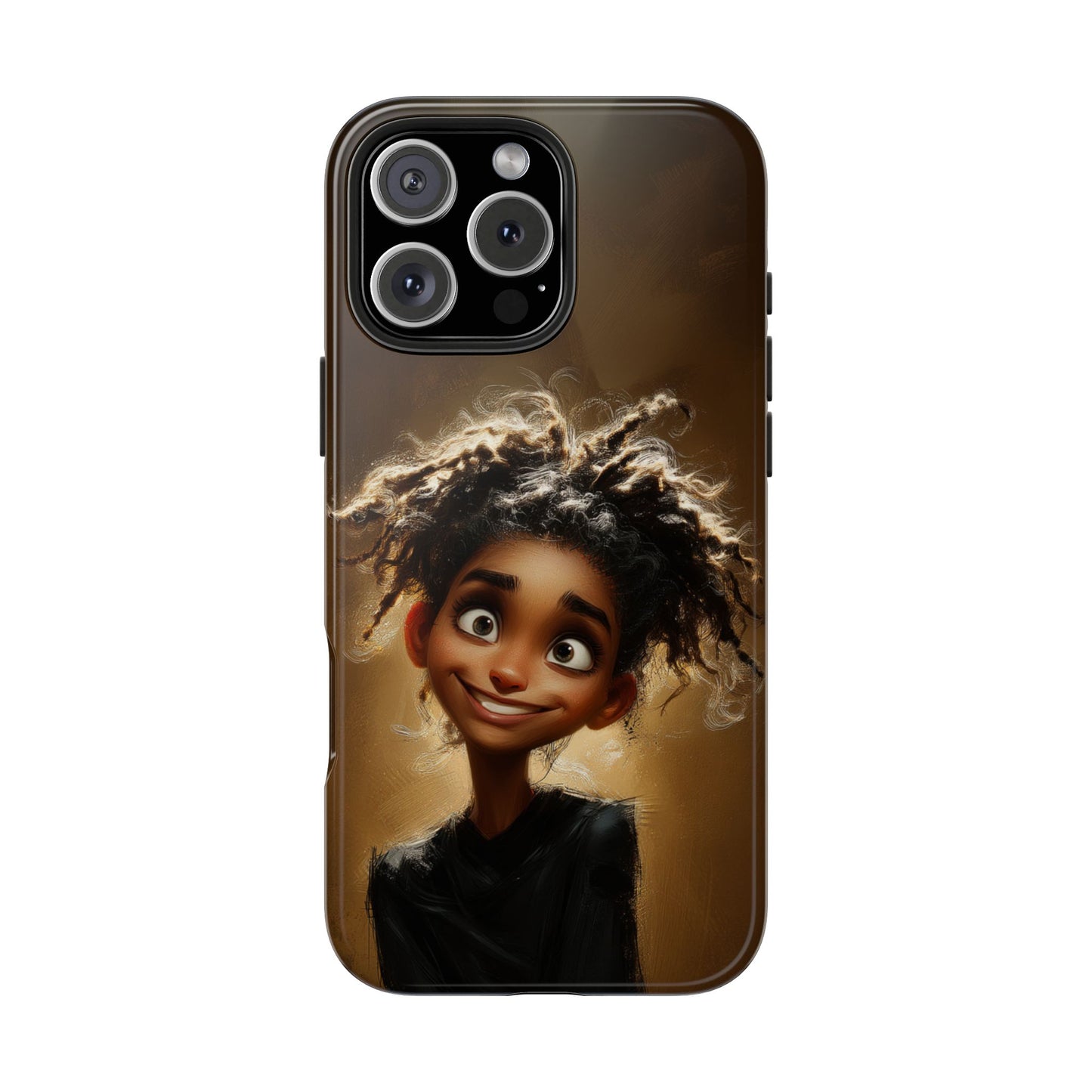 Whimsical Tough Phone Case with Playful Character Design