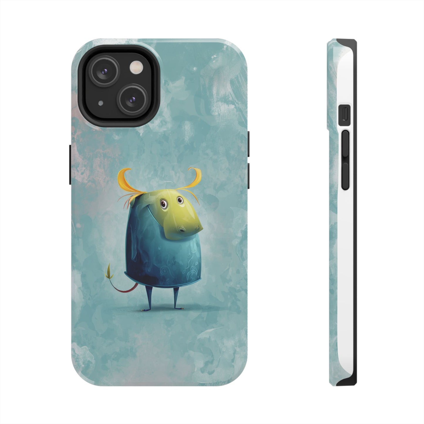 Cute Cartoon Bull Tough Phone Case - Durable & Fun Protection