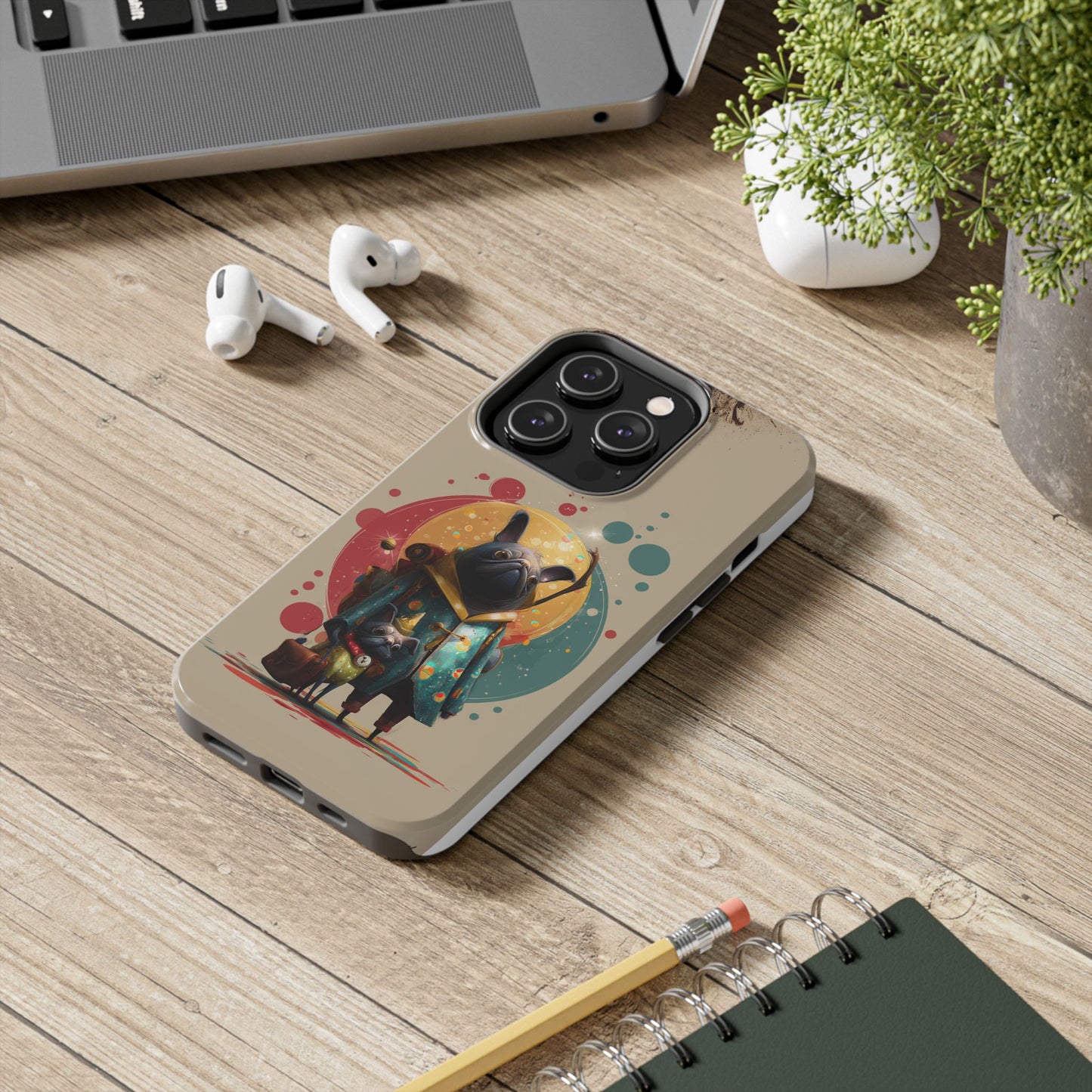 Whimsical Pet-Inspired Tough Phone Case - Perfect for Animal Lovers