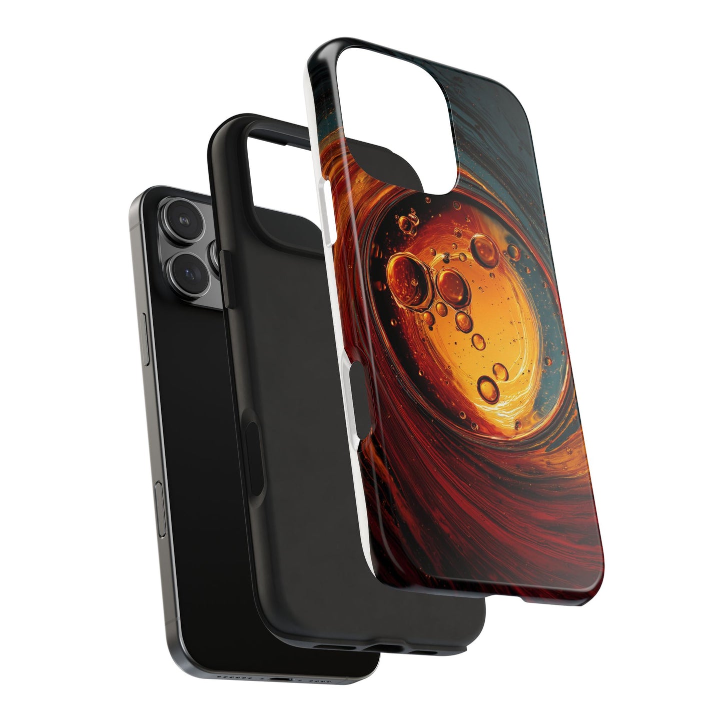 Vibrant Abstract Phone Case with Bubble Design - Tough & Stylish
