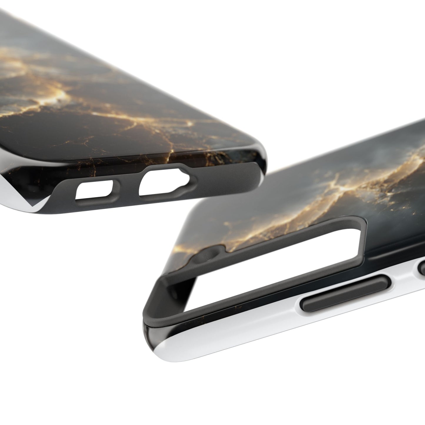 Majestic Marble Phone Case - Tough Protective Cover with Gold Veins