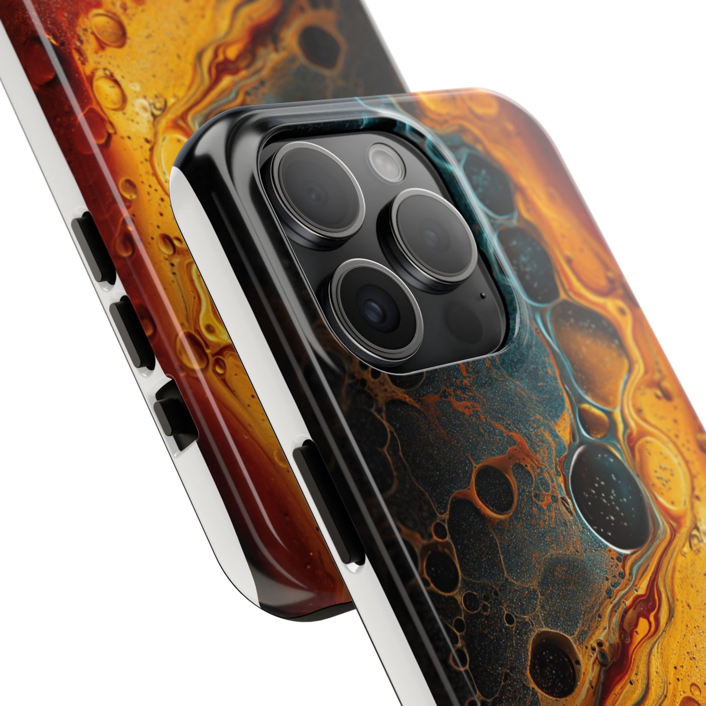 Abstract Lava Tough Phone Case - Vibrant Protective Cover for Adventurous Souls