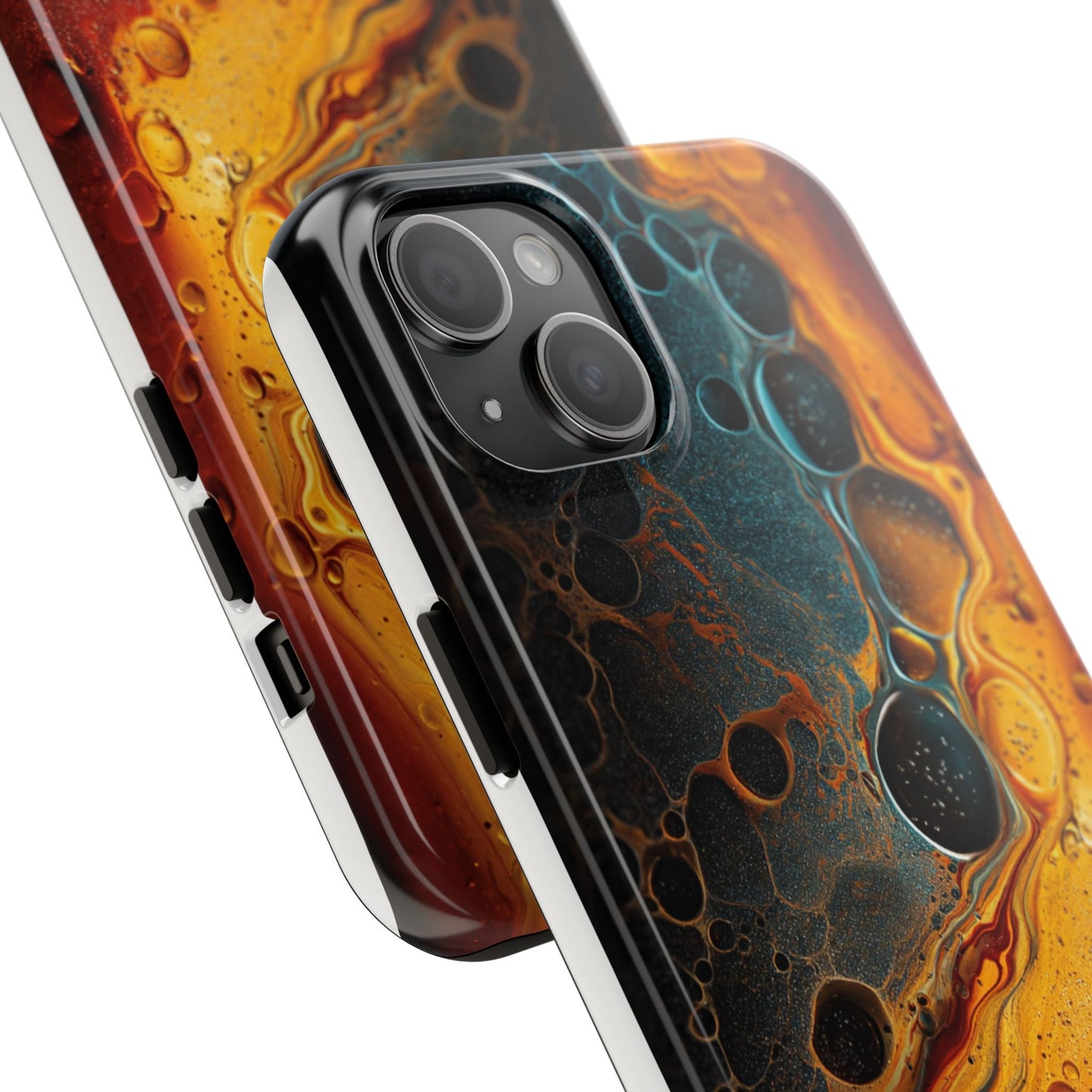 Abstract Lava Tough Phone Case - Vibrant Protective Cover for Adventurous Souls