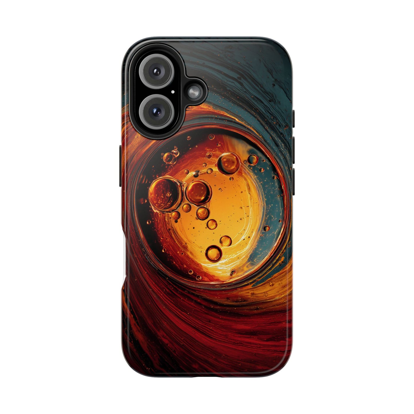 Vibrant Abstract Phone Case with Bubble Design - Tough & Stylish