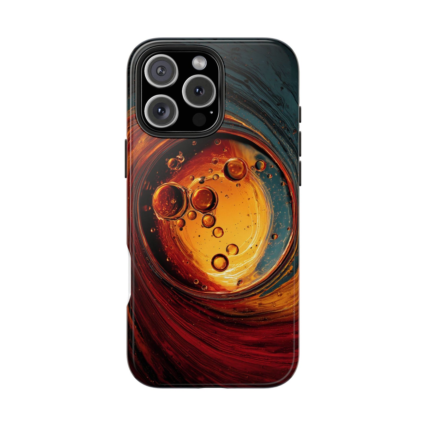 Vibrant Abstract Phone Case with Bubble Design - Tough & Stylish