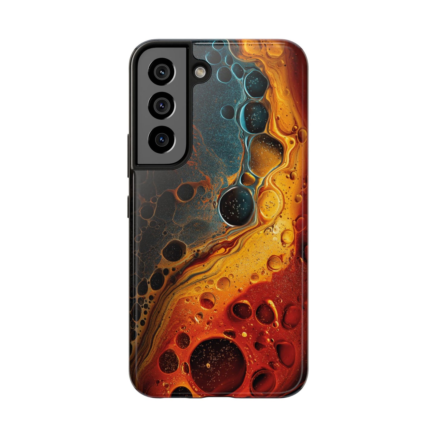 Abstract Lava Tough Phone Case - Vibrant Protective Cover for Adventurous Souls