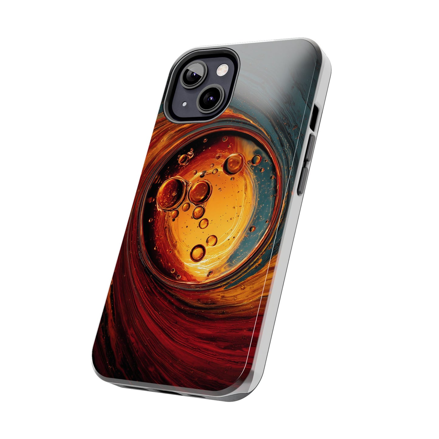 Vibrant Abstract Phone Case with Bubble Design - Tough & Stylish