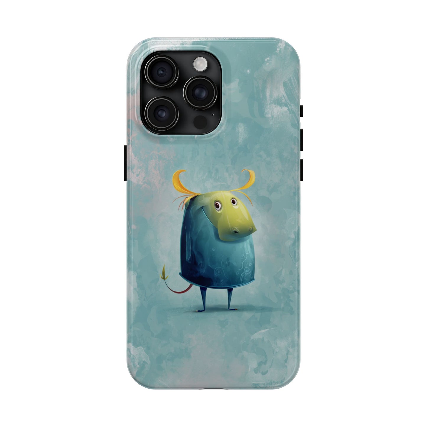 Cute Cartoon Bull Tough Phone Case - Durable & Fun Protection