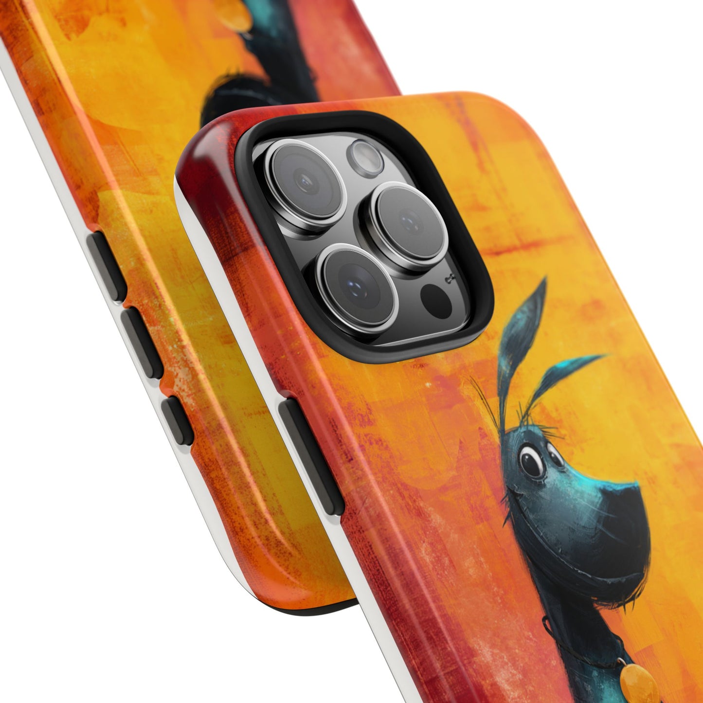Colorful Dog & Cat Tough Phone Case – Fun Pet Lover Accessory
