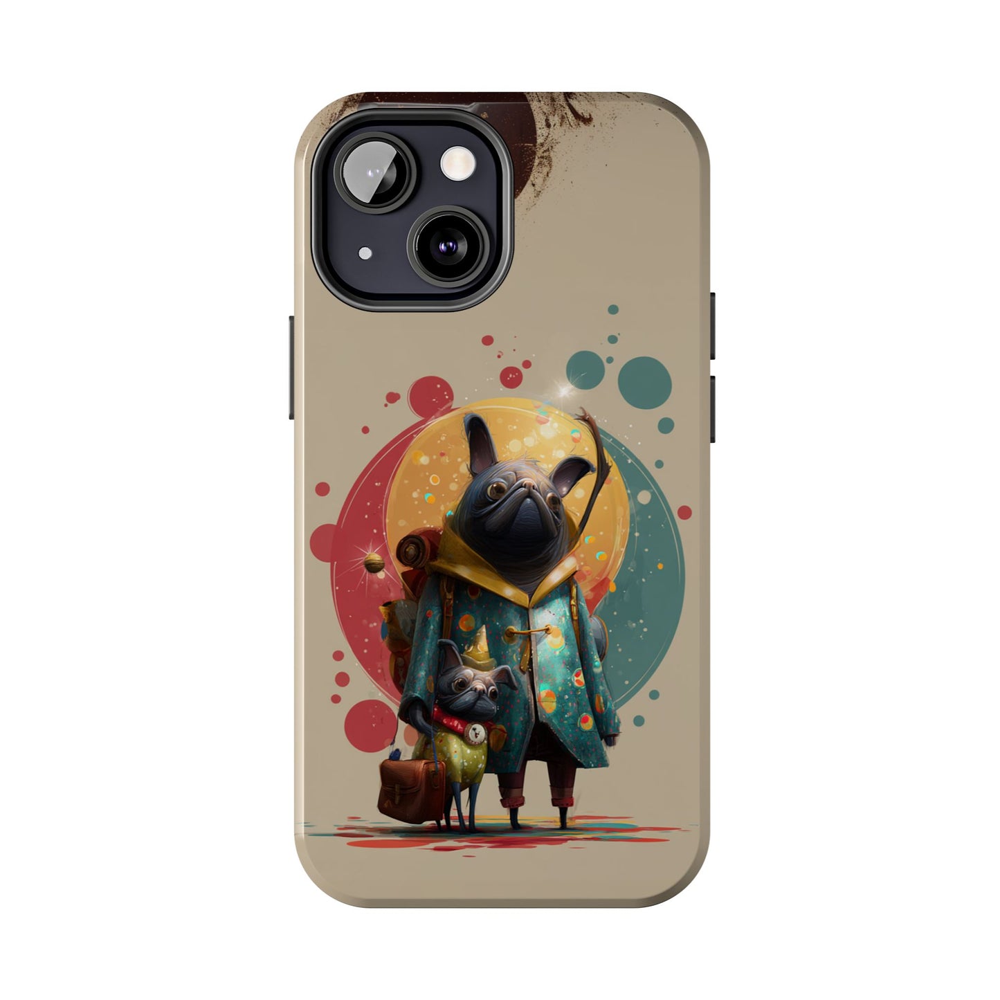 Whimsical Pet-Inspired Tough Phone Case - Perfect for Animal Lovers