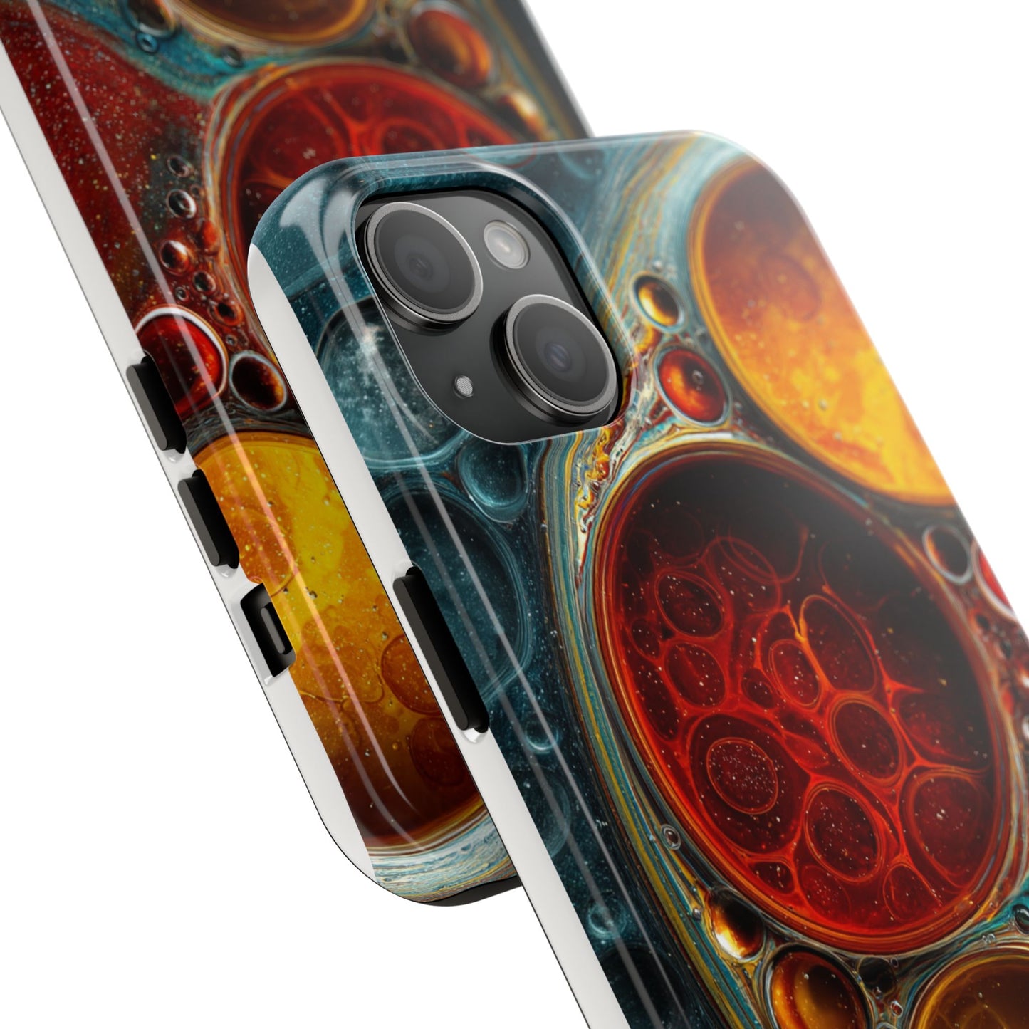 Vibrant Abstract Tough Phone Case - Durable Protection with Artistic Design