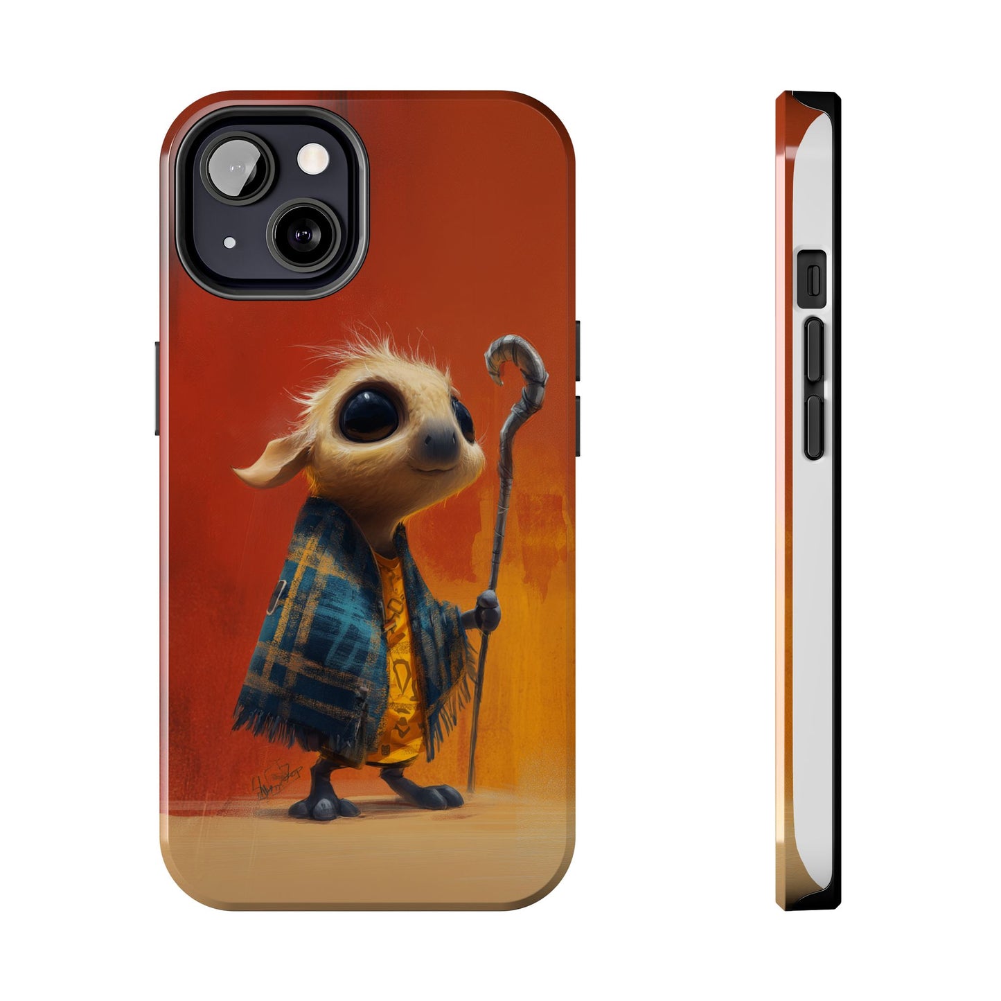 Whimsical Tough Phone Case - Cute Character Design for Kids & Adults