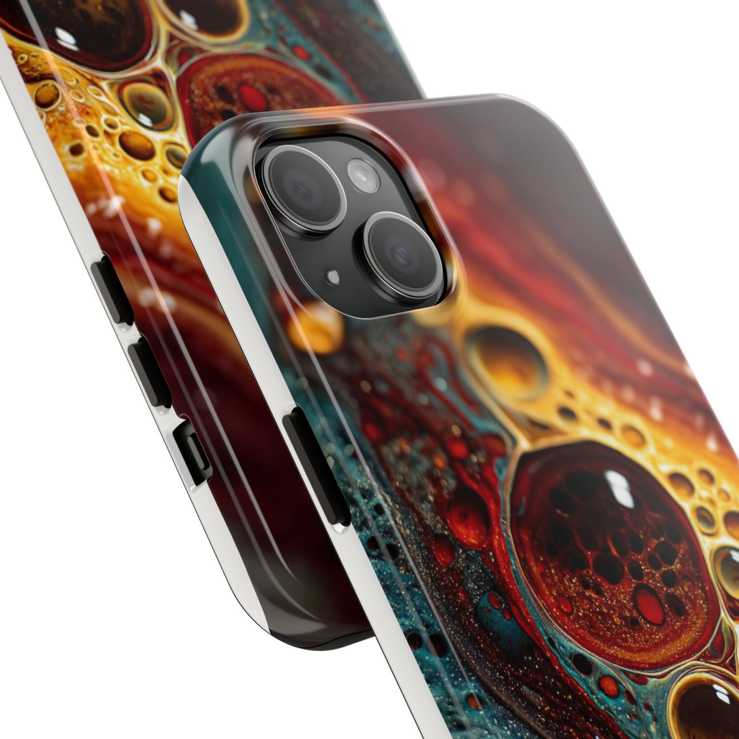 Vibrant Abstract Tough Phone Case - Unique Art for Stylish Protection