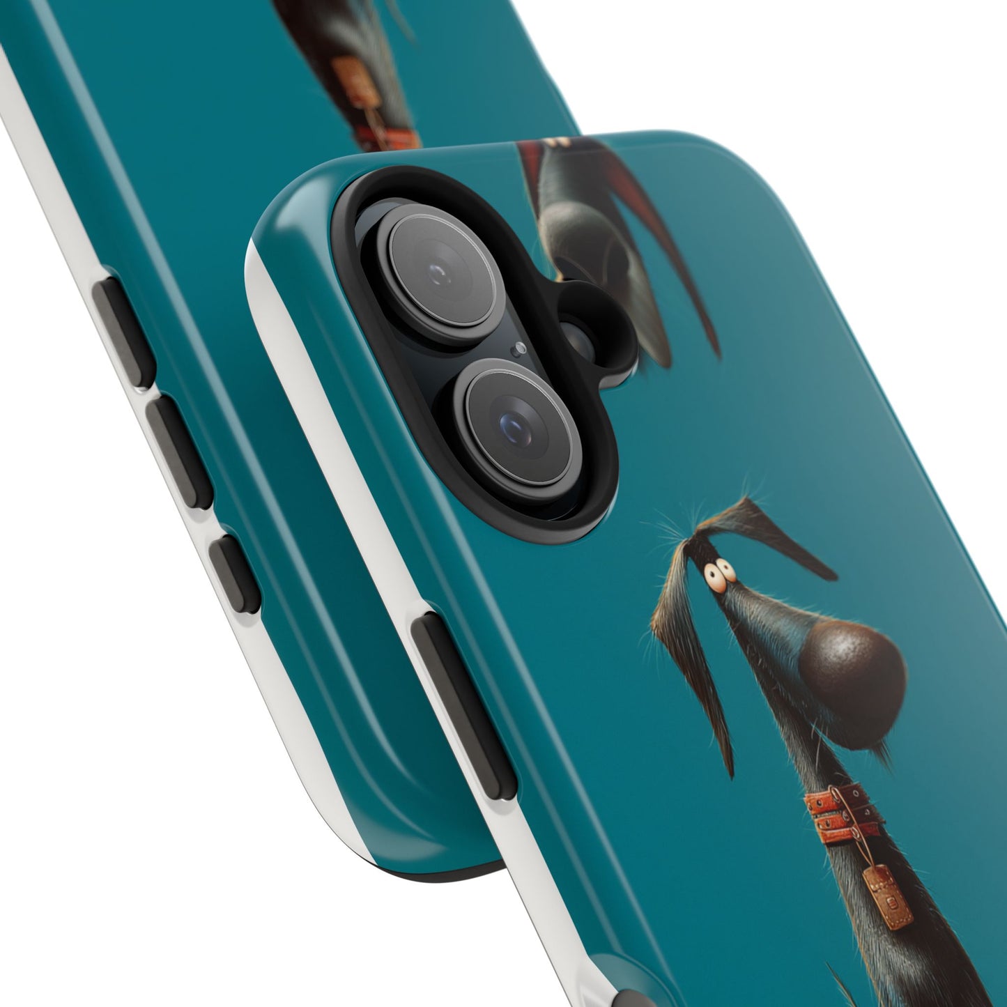 Whimsical Dog Art Tough Phone Case - Durable Protection for Pet Lovers