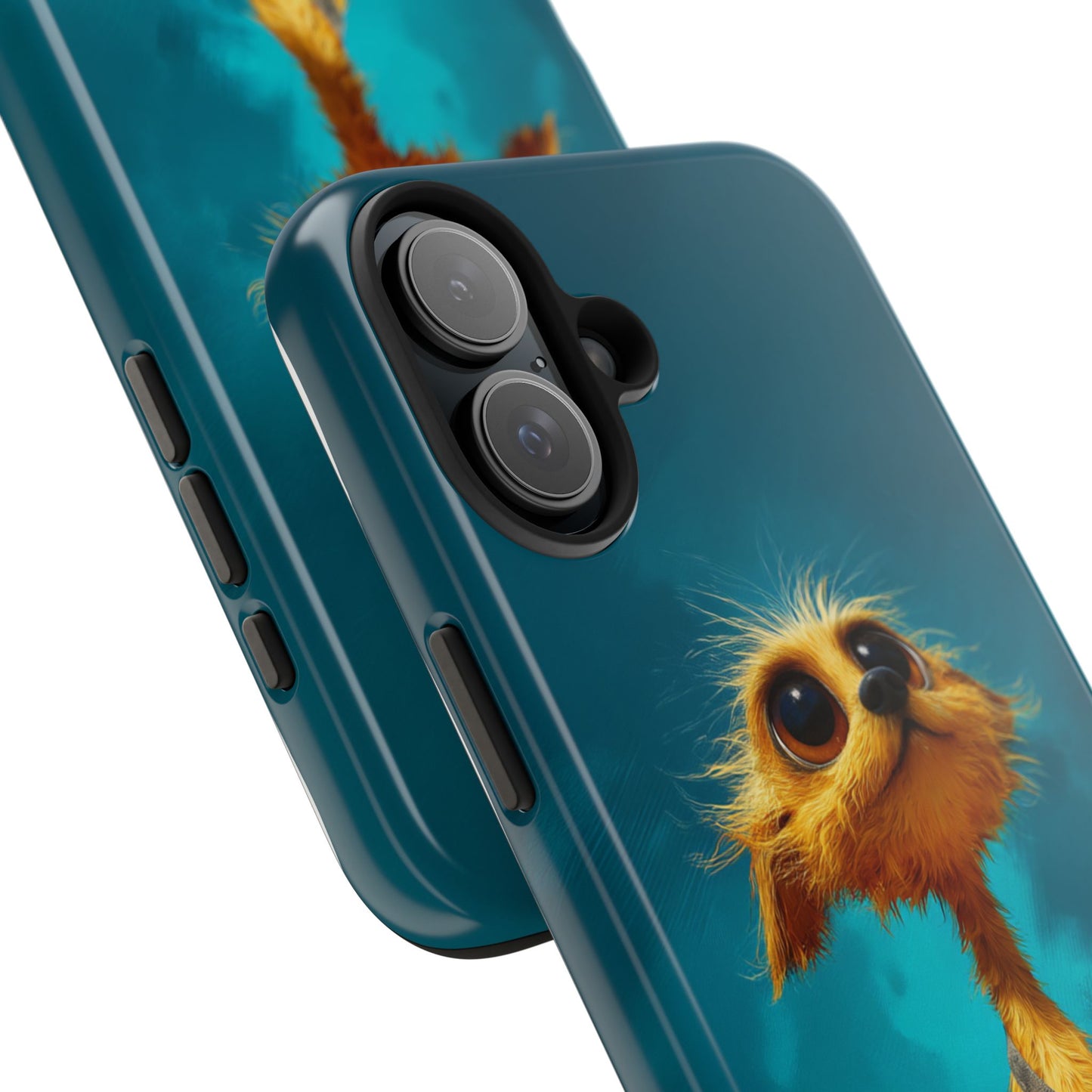 Whimsical Dog Art Tough Phone Case - Durable and Stylish Protection for Pet Lovers