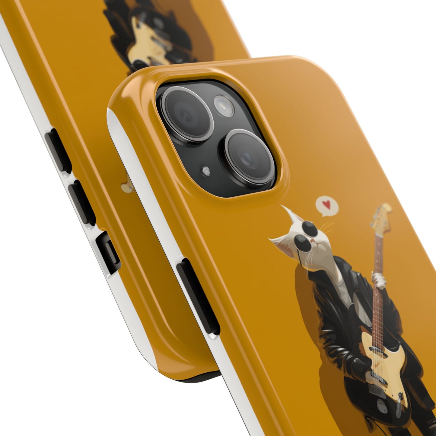 Cool Cat with Sunglasses Playing Guitar Tough Phone Case