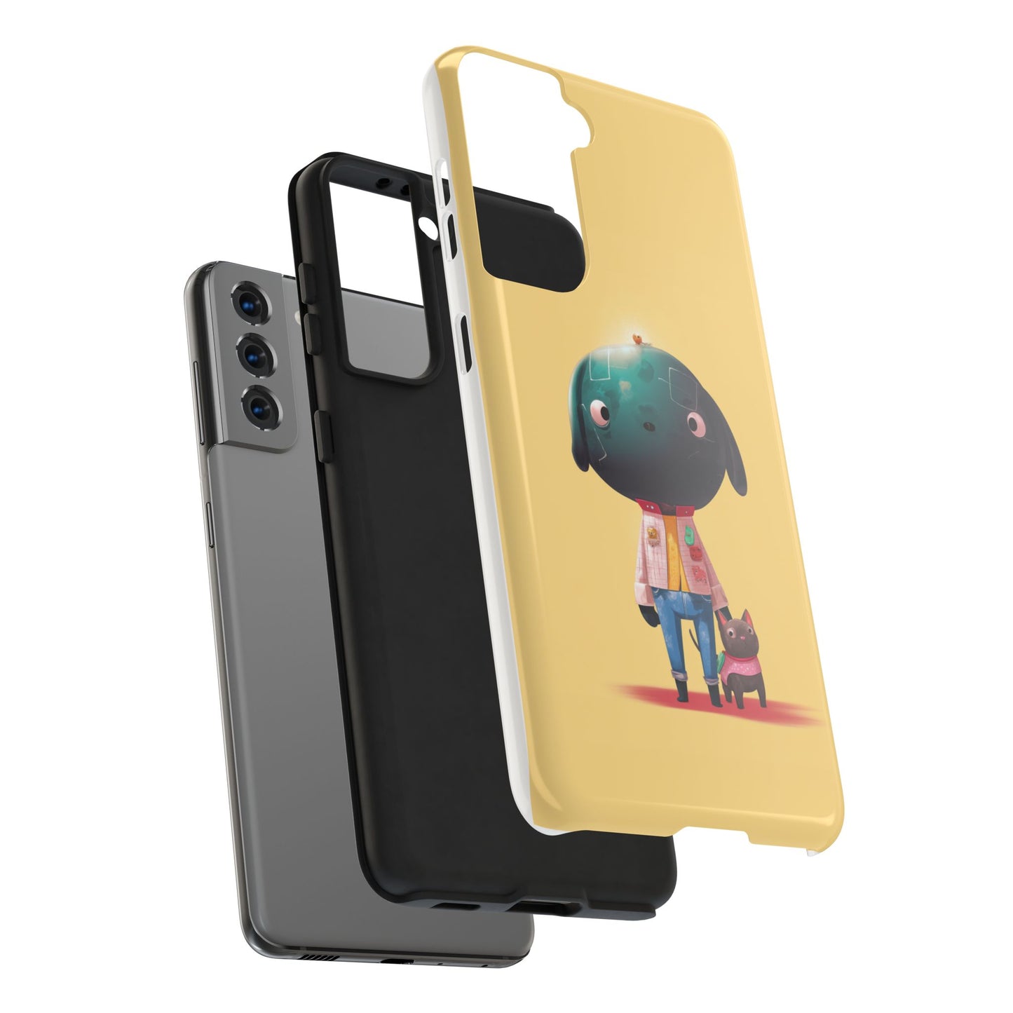 Cute Dog-Themed Tough Phone Cases for Pet Lovers - Durable Protection & Whimsical Design