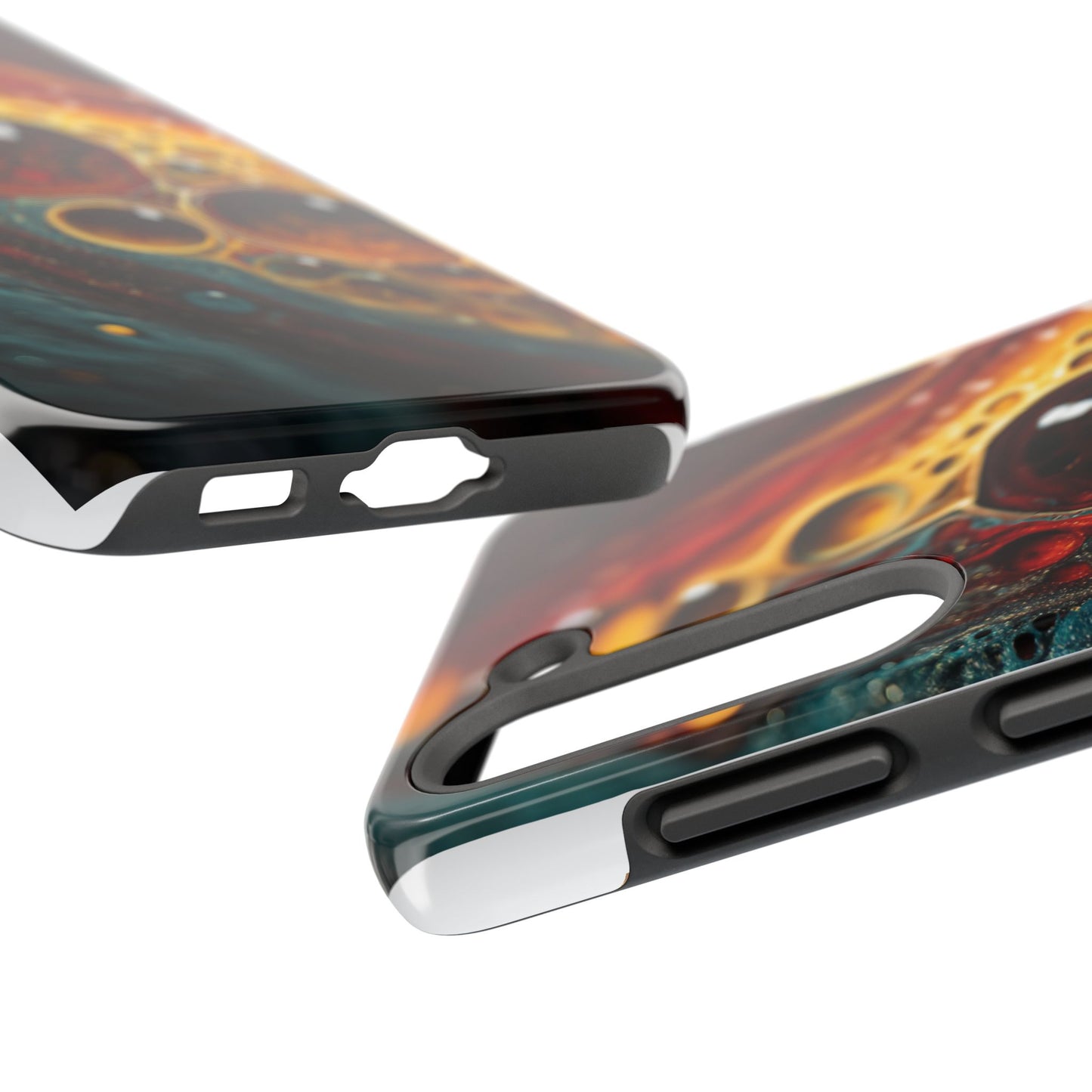 Vibrant Abstract Tough Phone Case - Unique Art for Stylish Protection