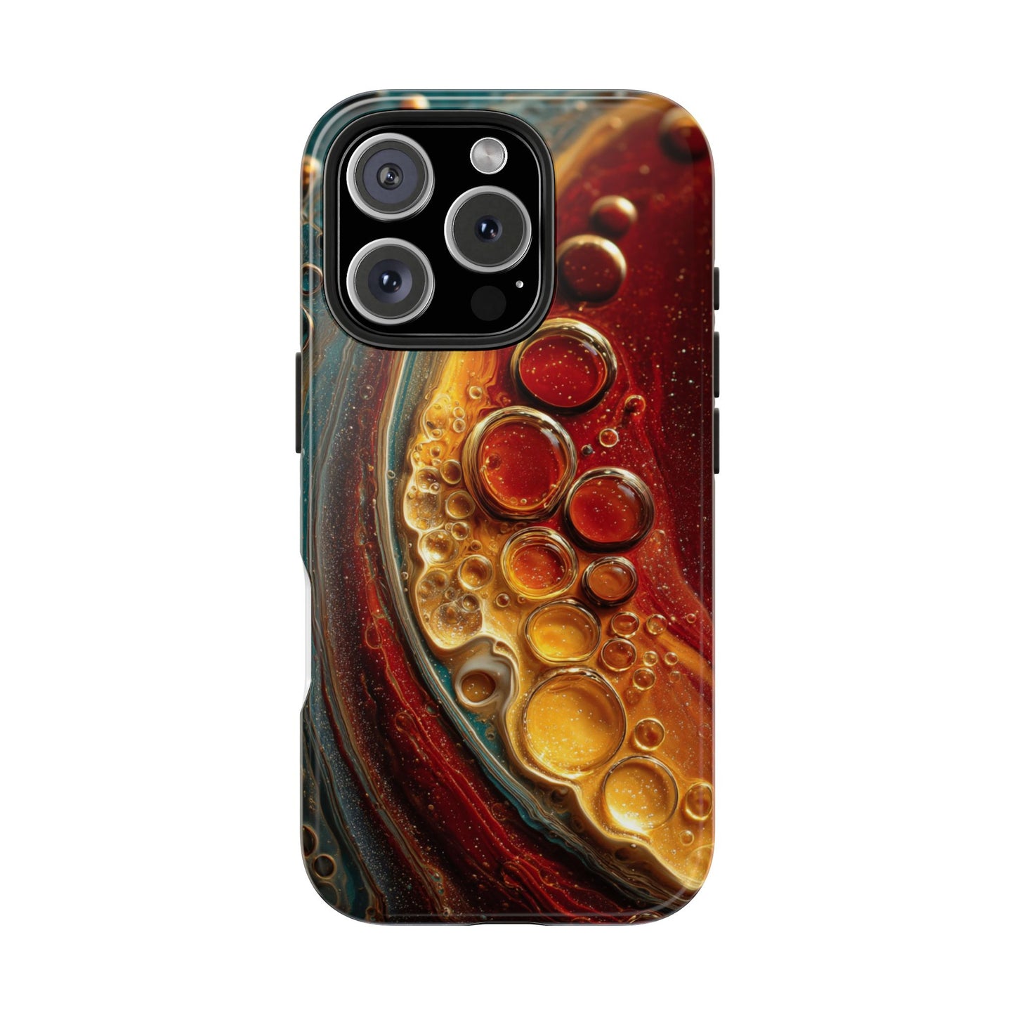 Artistic Tough Phone Case - Abstract Lava Design