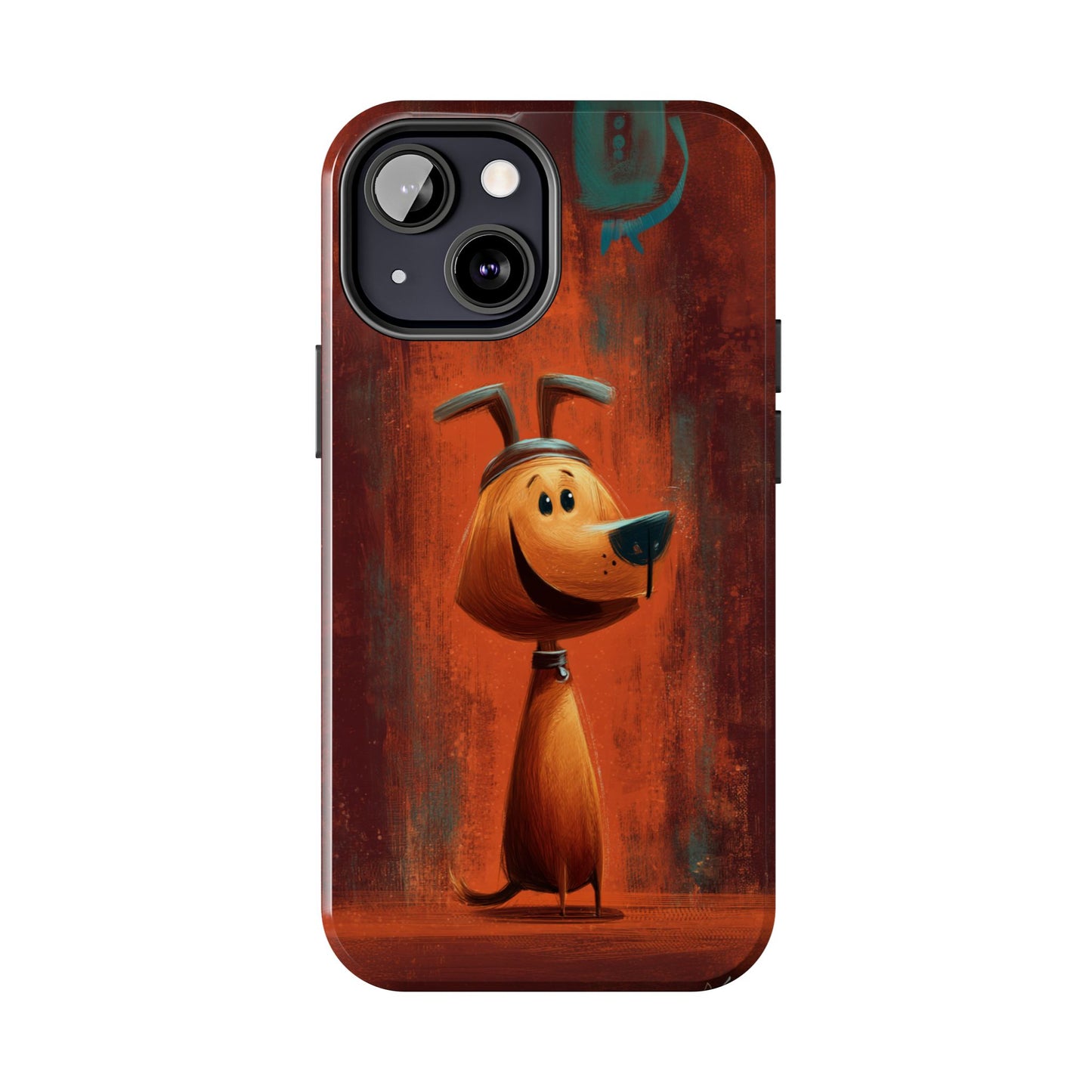 Playful Dog Art Tough Phone Case - Perfect for Pet Lovers