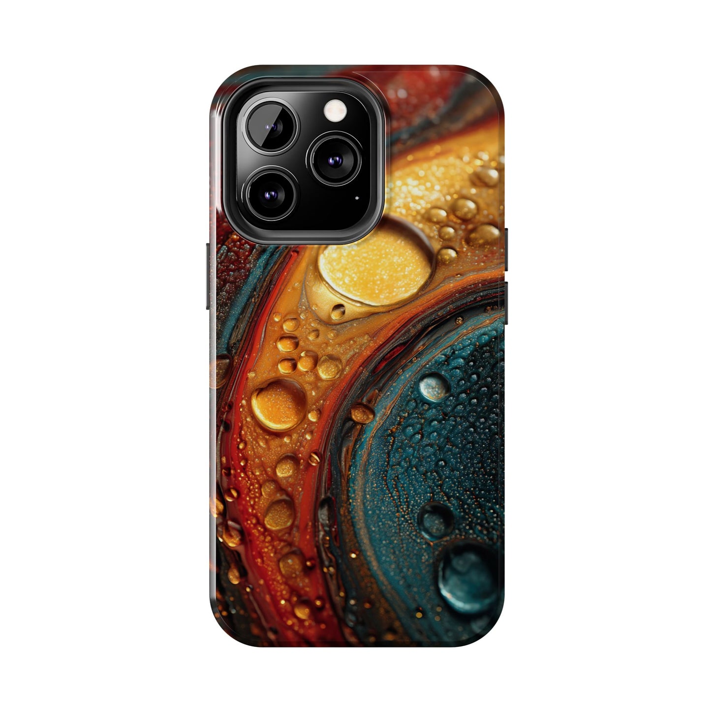 Vibrant Watercolor Tough Phone Case - Colorful Abstract Design