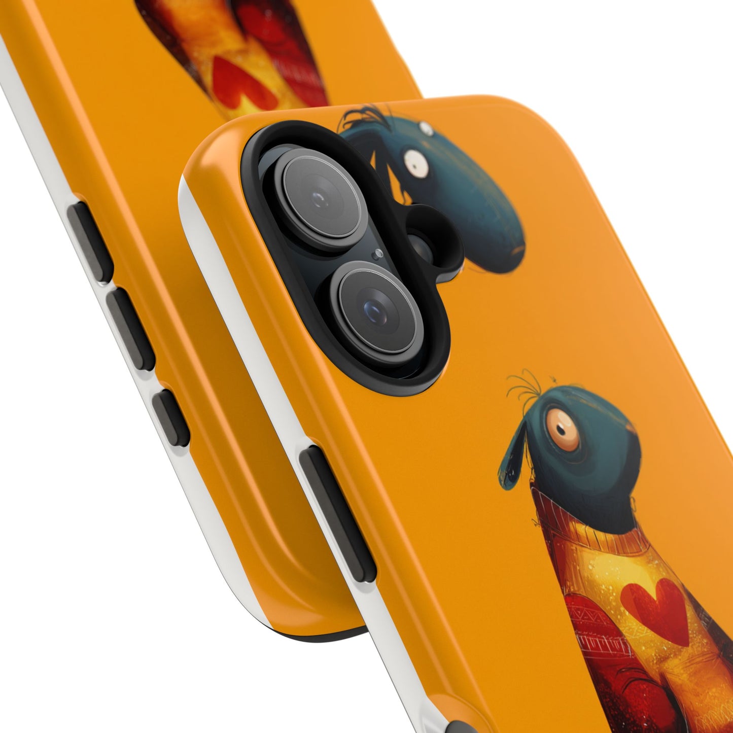 Cute Cartoon Tough Phone Case - Whimsical Sheep Design
