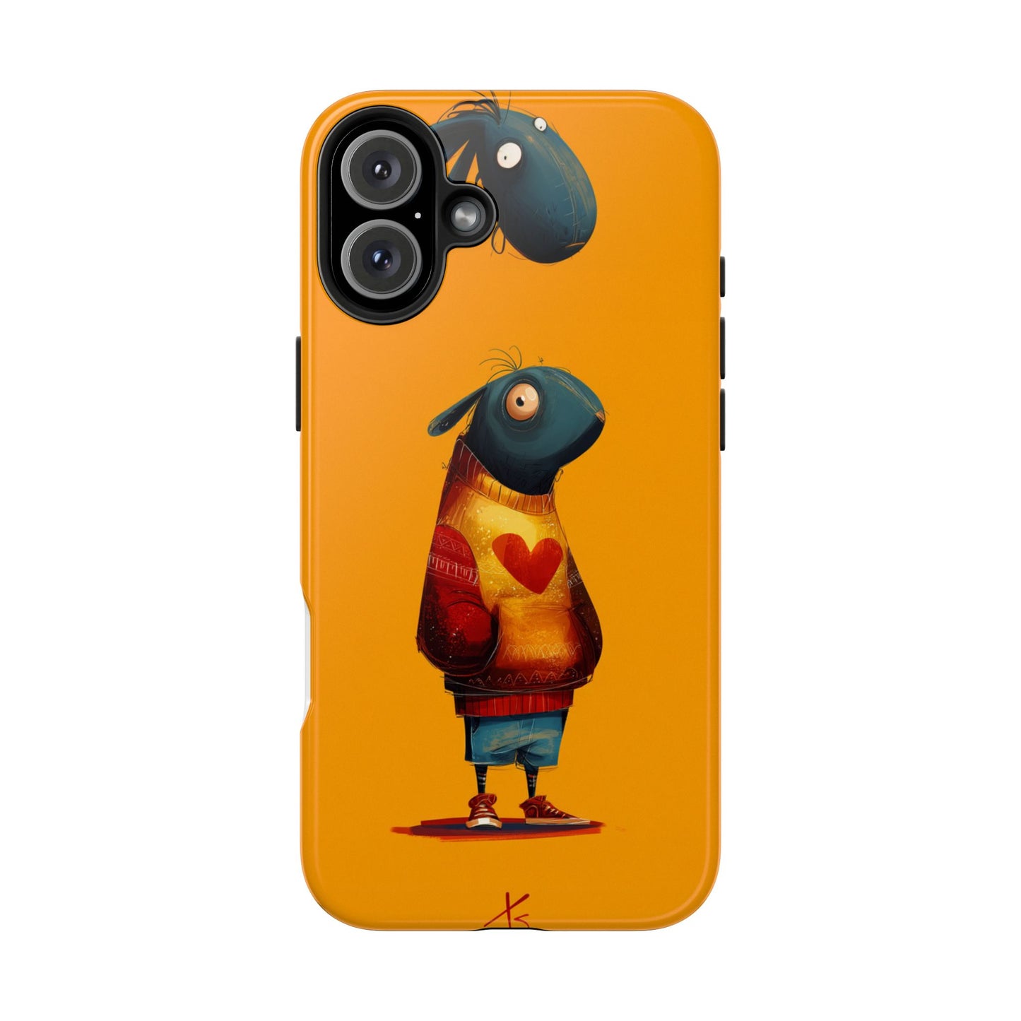 Cute Cartoon Tough Phone Case - Whimsical Sheep Design