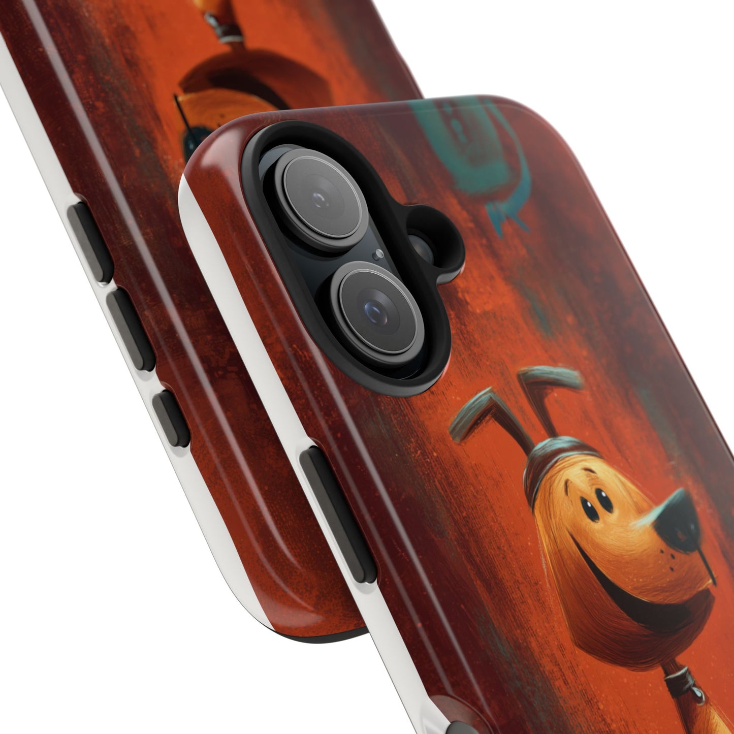 Playful Dog Art Tough Phone Case - Perfect for Pet Lovers