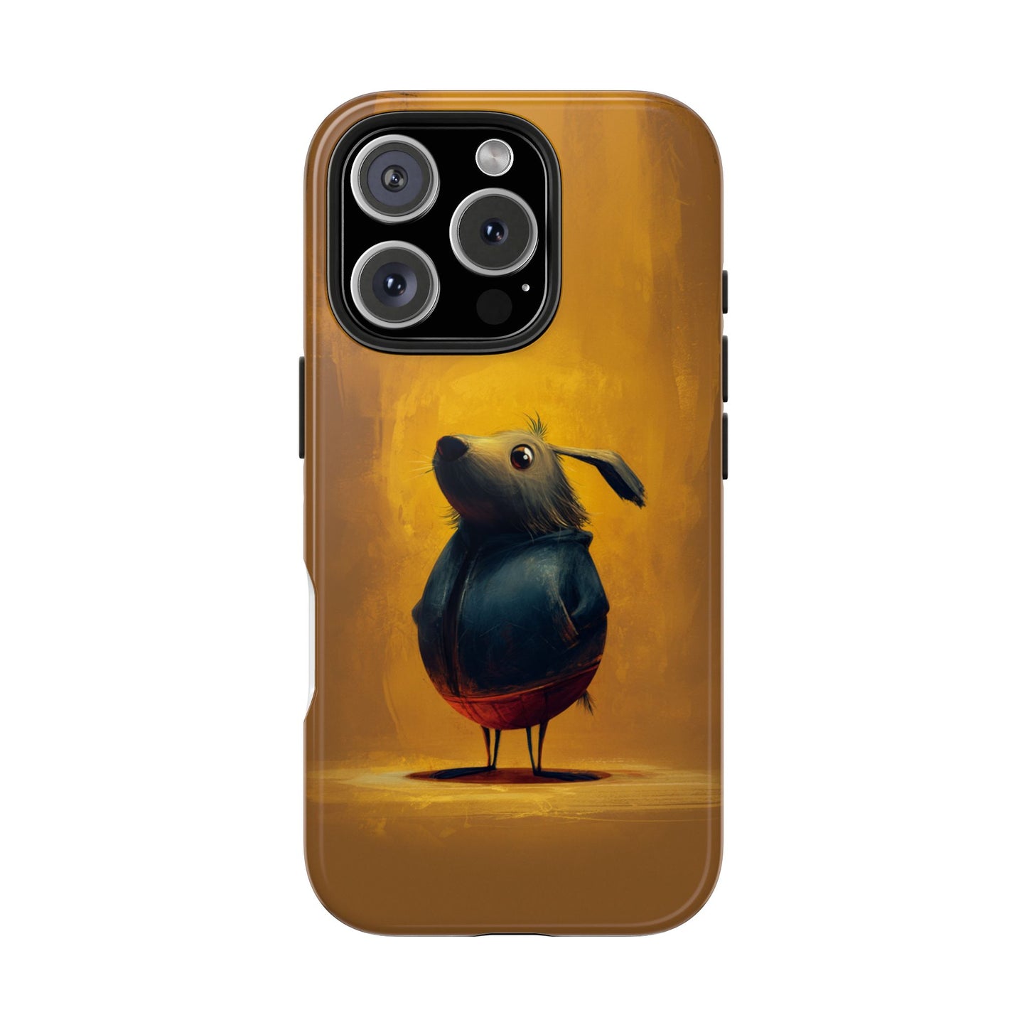 Whimsical Dog Art Tough Phone Case - Durable & Stylish