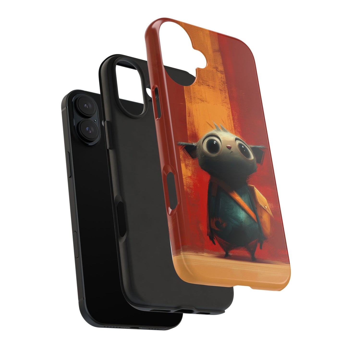 Adventurous Character Tough Phone Case - Durable Protection for Creative Souls