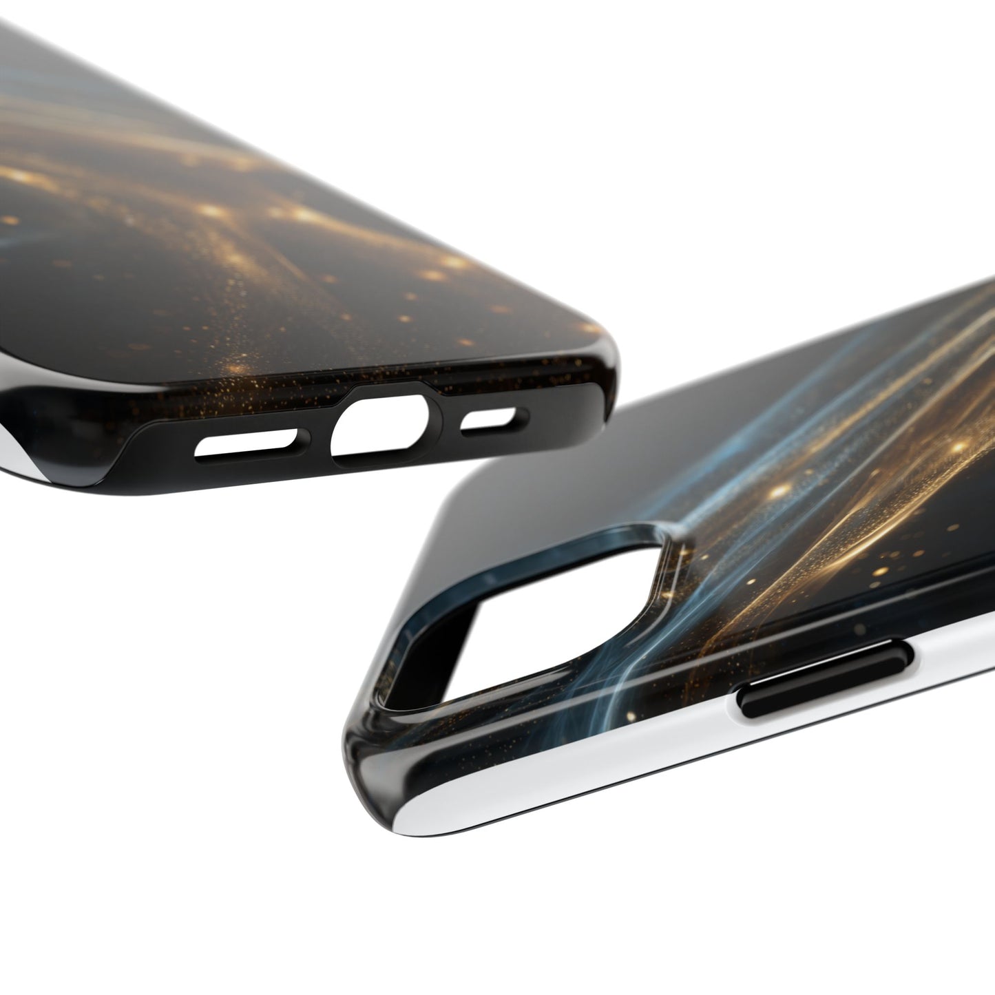 Stunning Gold Swirl Tough Phone Case - Stylish Protection with Elegance