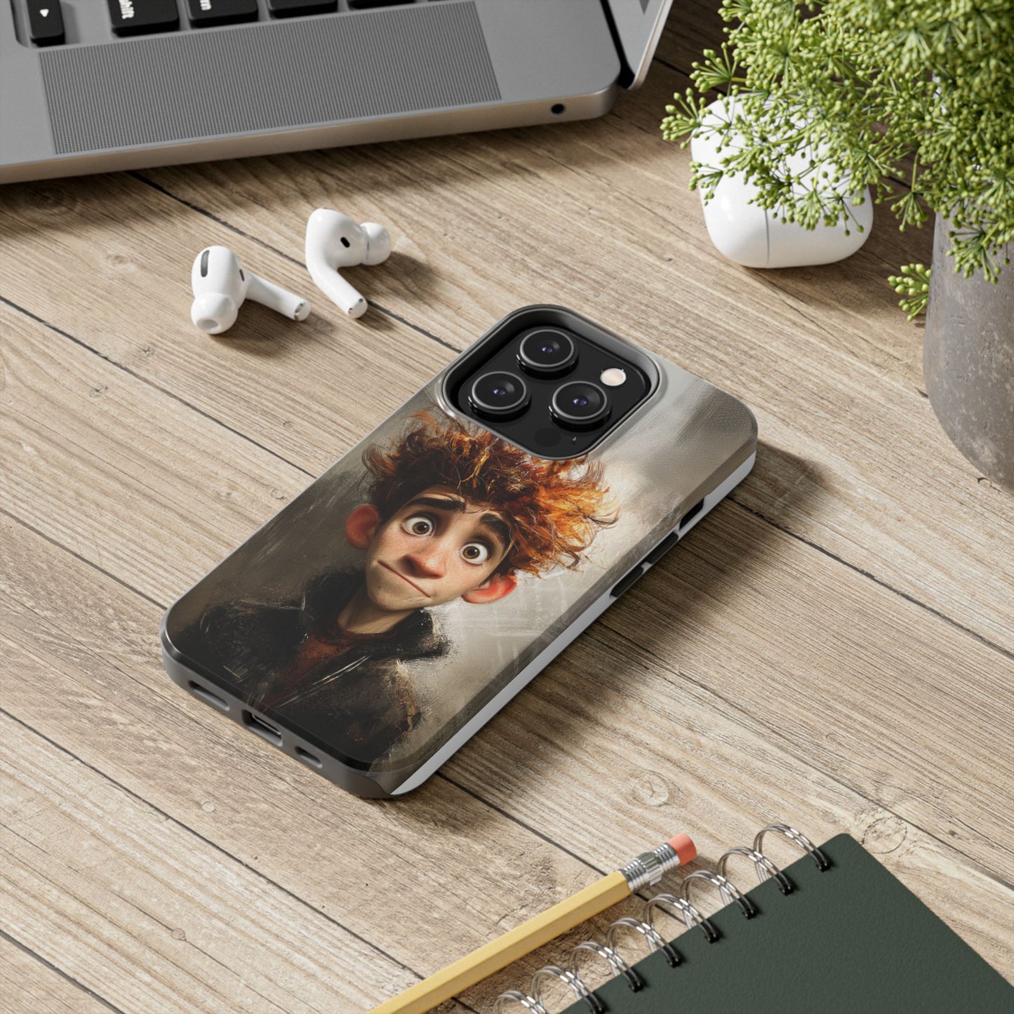 Whimsical Tough Phone Case – Unique Art Design for Creative Souls