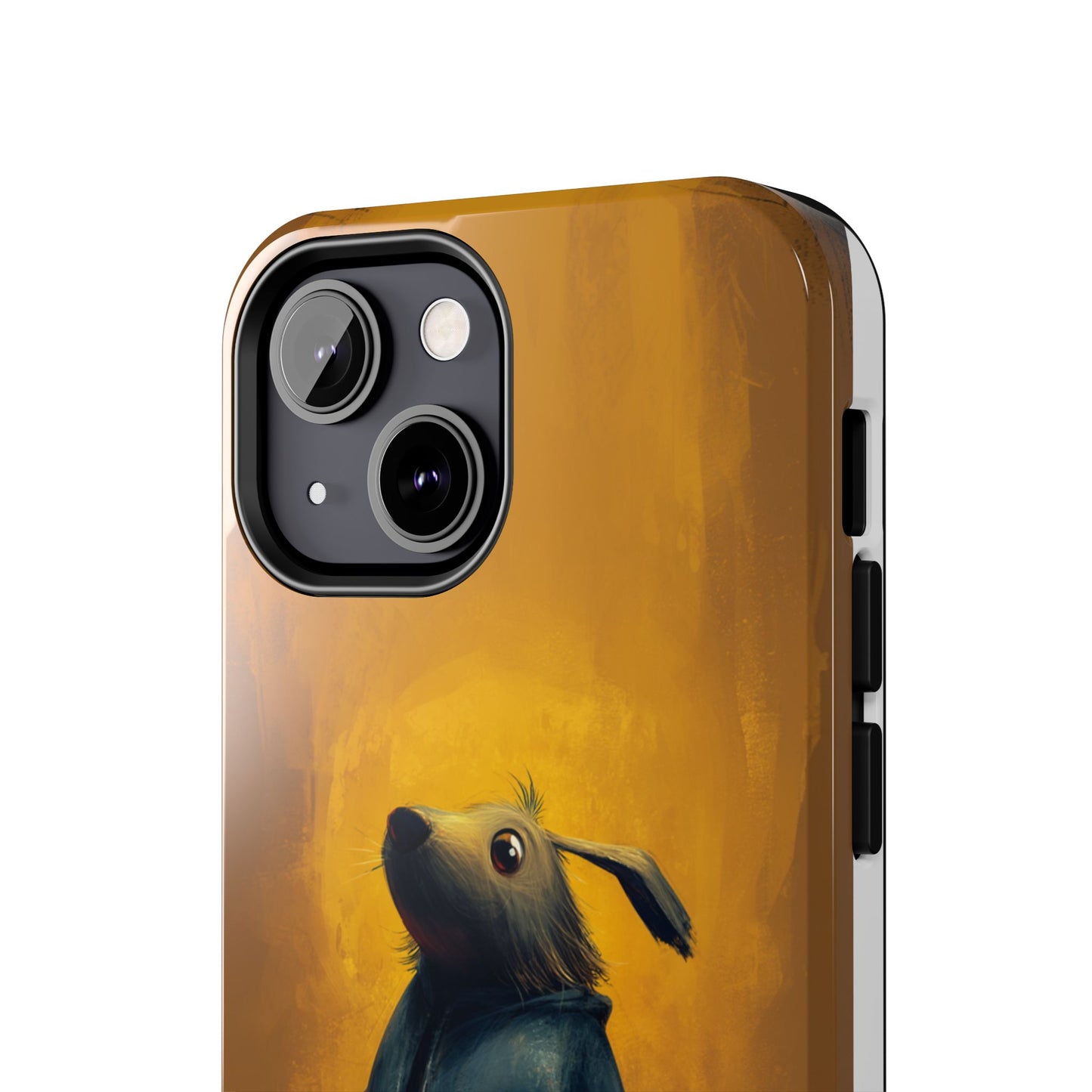 Whimsical Dog Art Tough Phone Case - Durable & Stylish