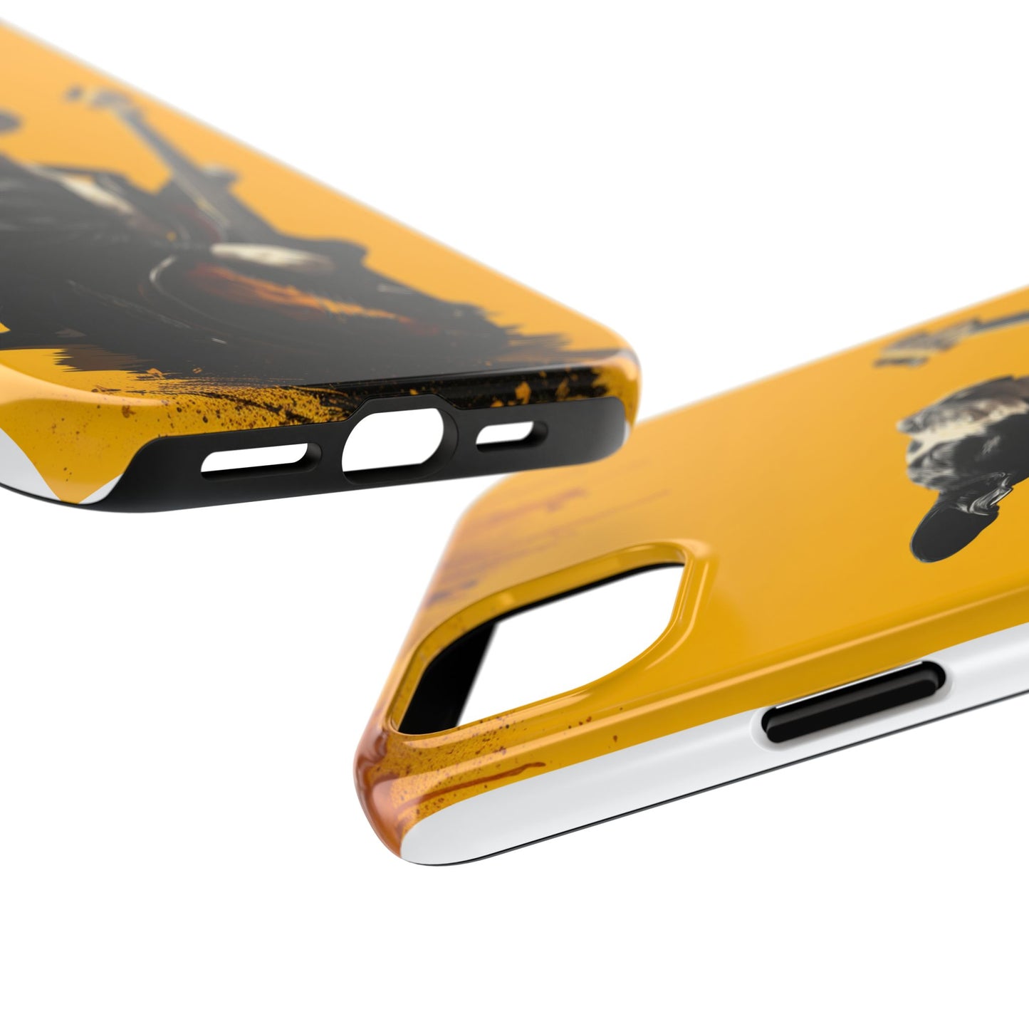 Rock Star Dog with Guitar Tough Phone Case – Wearable Art for Pet & Music Enthusiasts