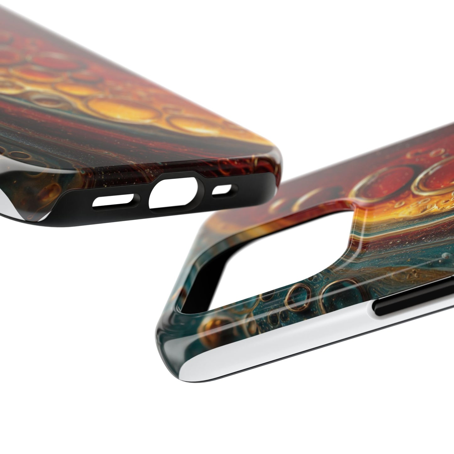Artistic Tough Phone Case - Abstract Lava Design