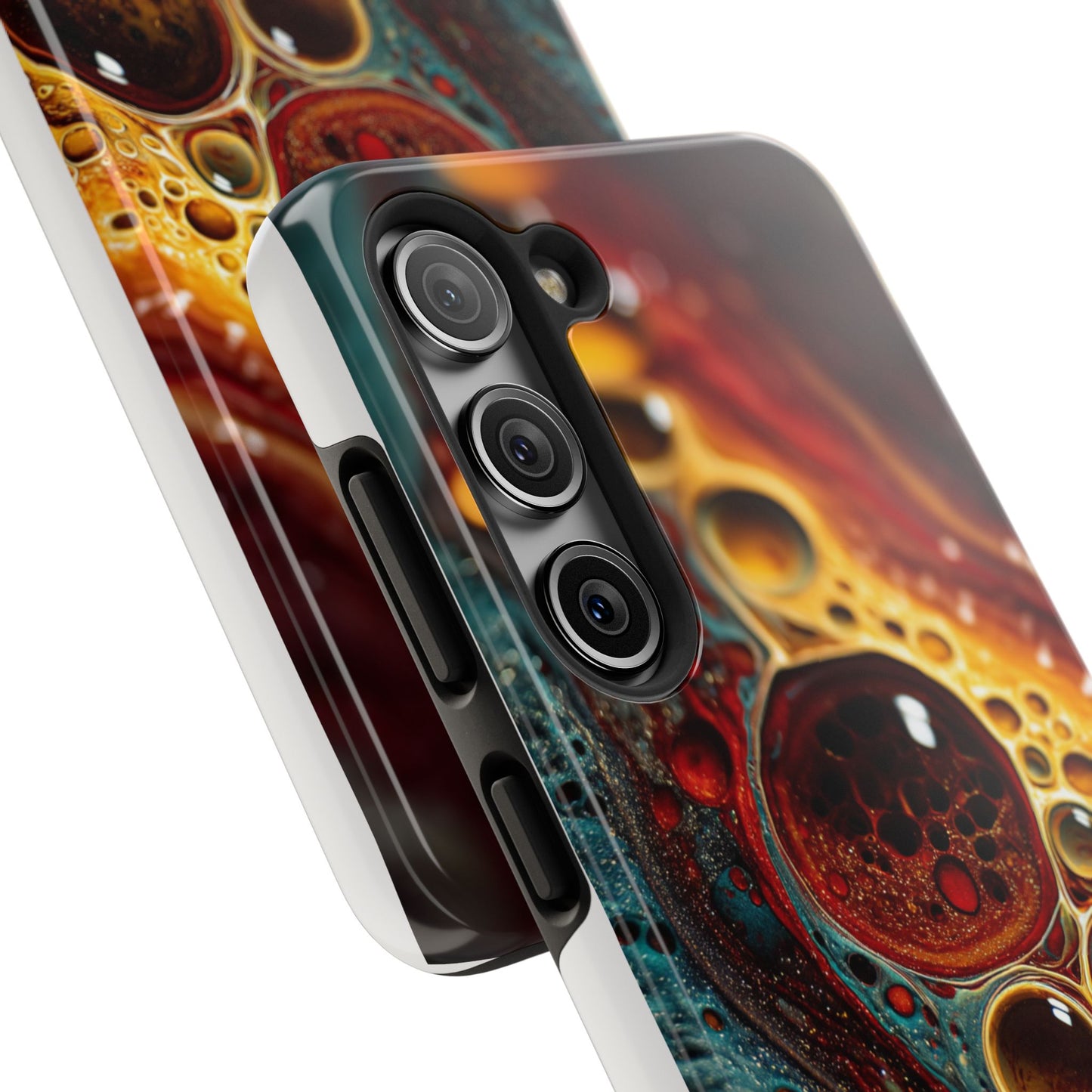 Vibrant Abstract Tough Phone Case - Unique Art for Stylish Protection