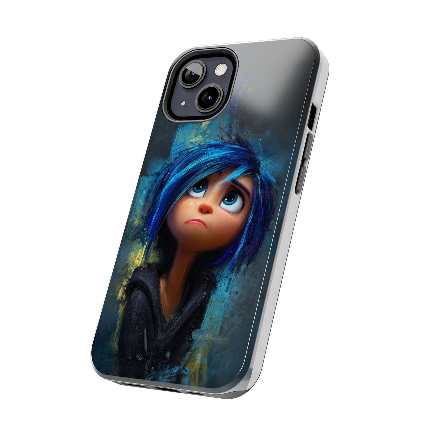 Unique Artsy Tough Phone Case – Emotional Abstract Design for Creative Souls