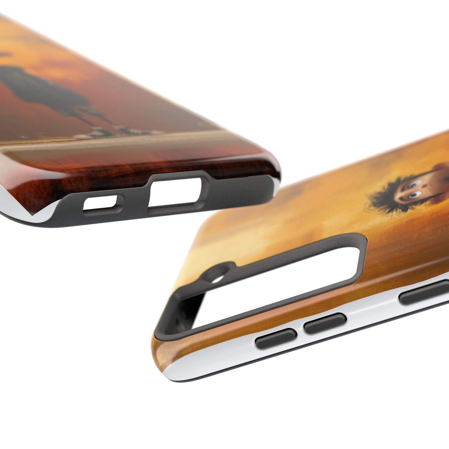 Unique Tough Phone Cases with Artistic Boy Design - Perfect for Kids and Teens