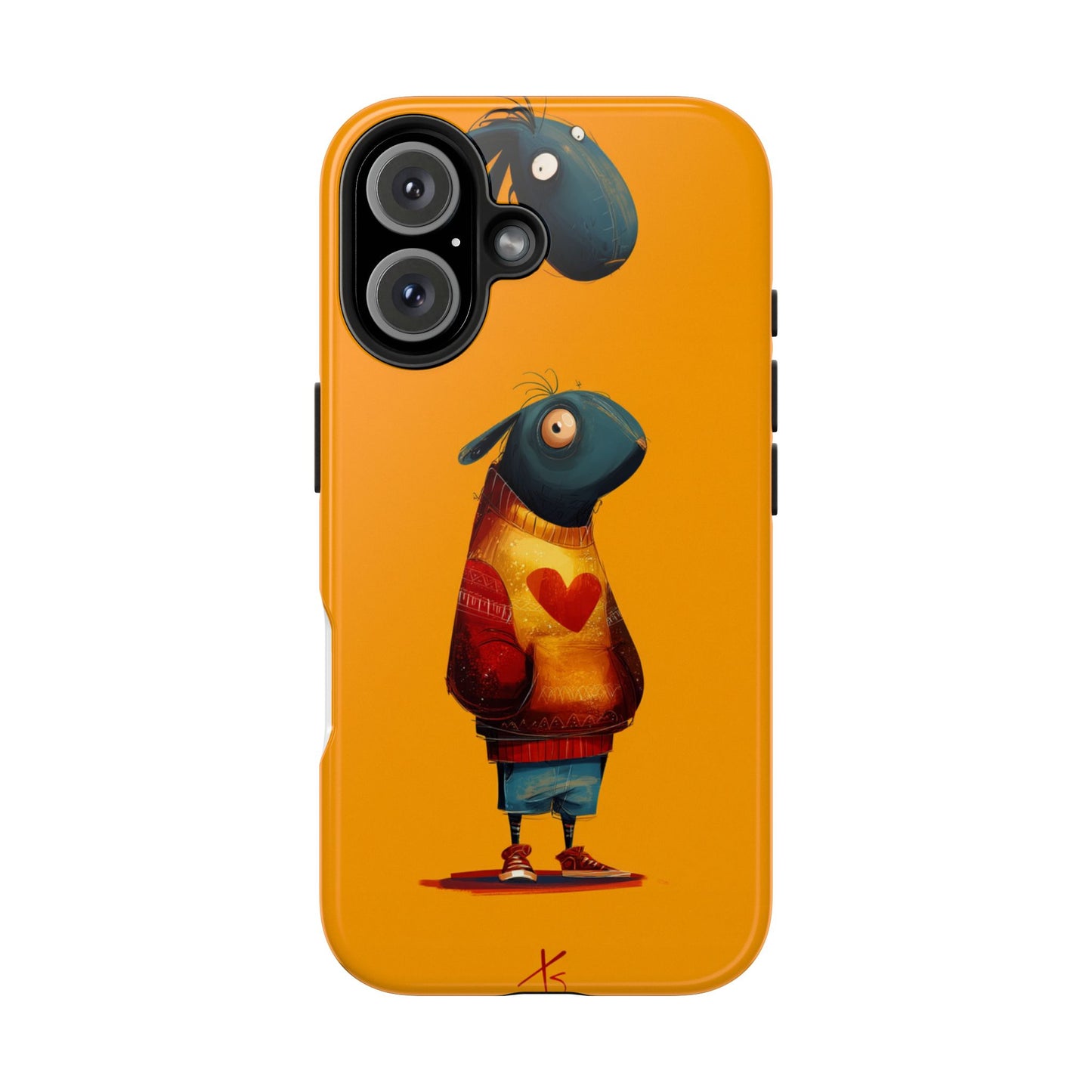 Cute Cartoon Tough Phone Case - Whimsical Sheep Design