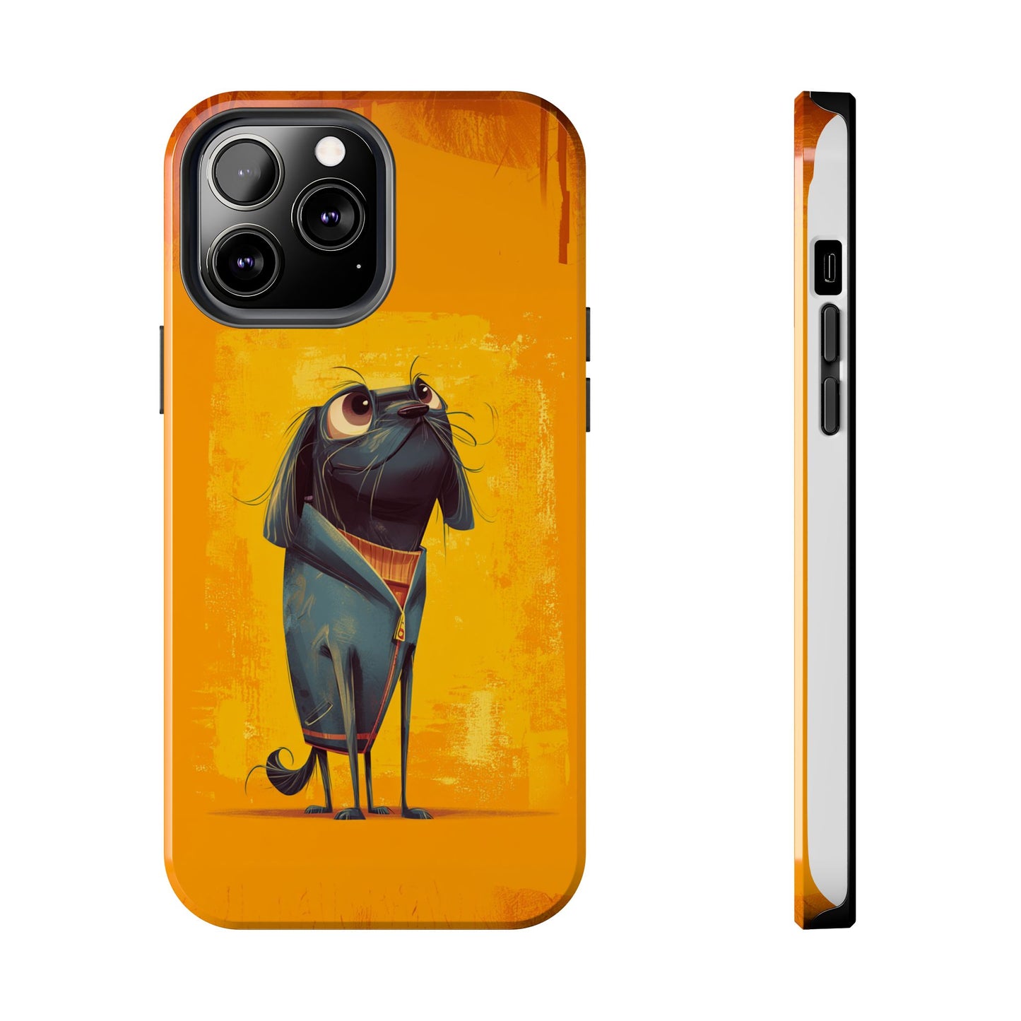 Fun Dog Art Tough Phone Case - Durable Pet Lover Gift